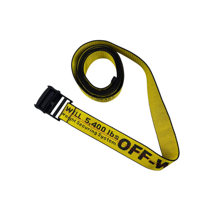 Off-white Men’s Classic Industrial Yellow Black Belt