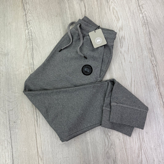 Canada Goose Men’s Black Badge Grey Joggers - Medium