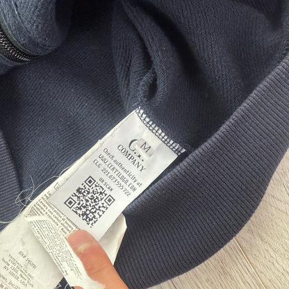 Cp Company Men’s Navy Zip-up Hoodie - Medium