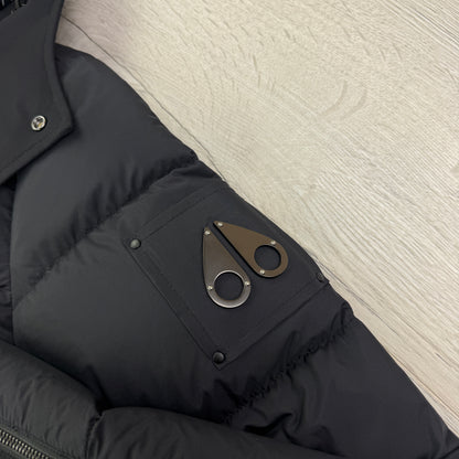 Moose Knuckles Men’s Everest 3Q Black Jacket - Small