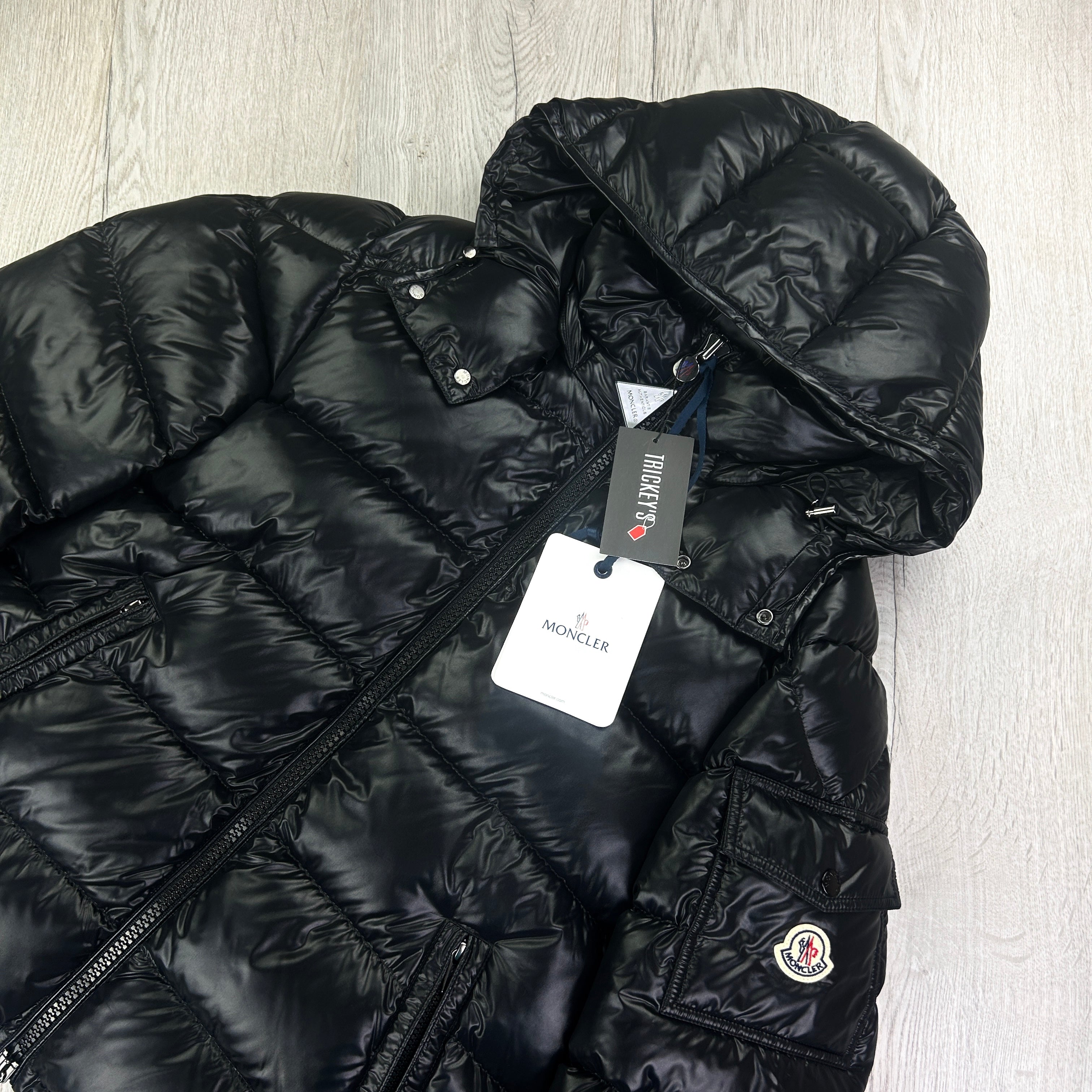 Moncler Men’s Maya Black Zip-up Down Jacket