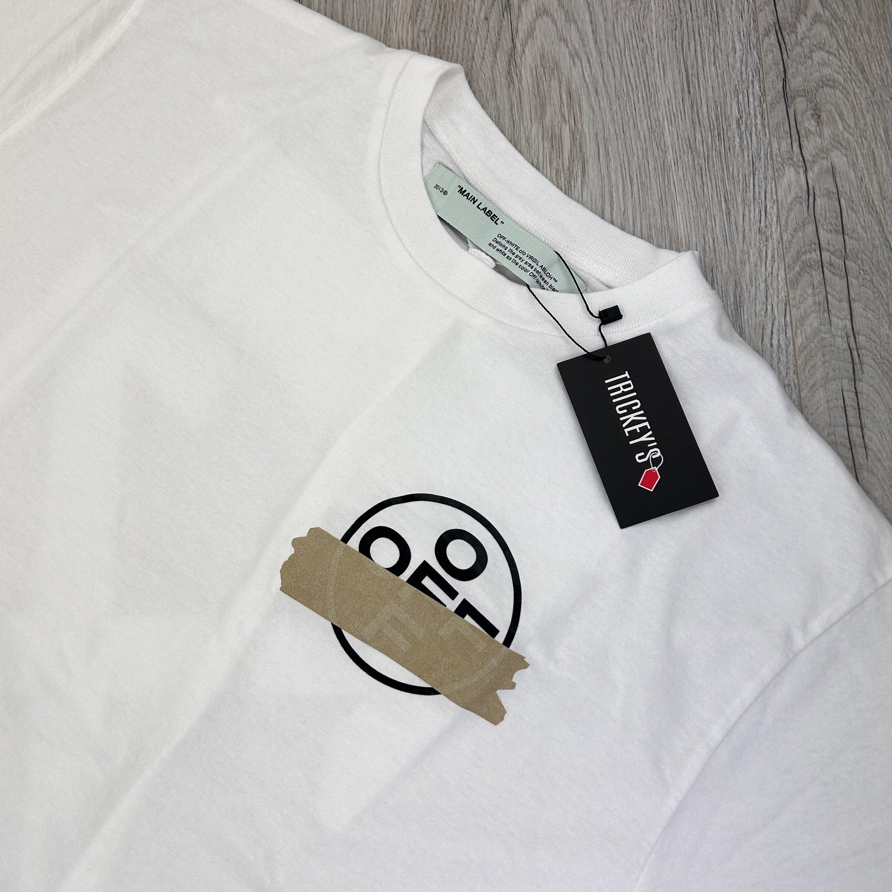 Off White Men’s White Tape Arrow Oversized T-shirt