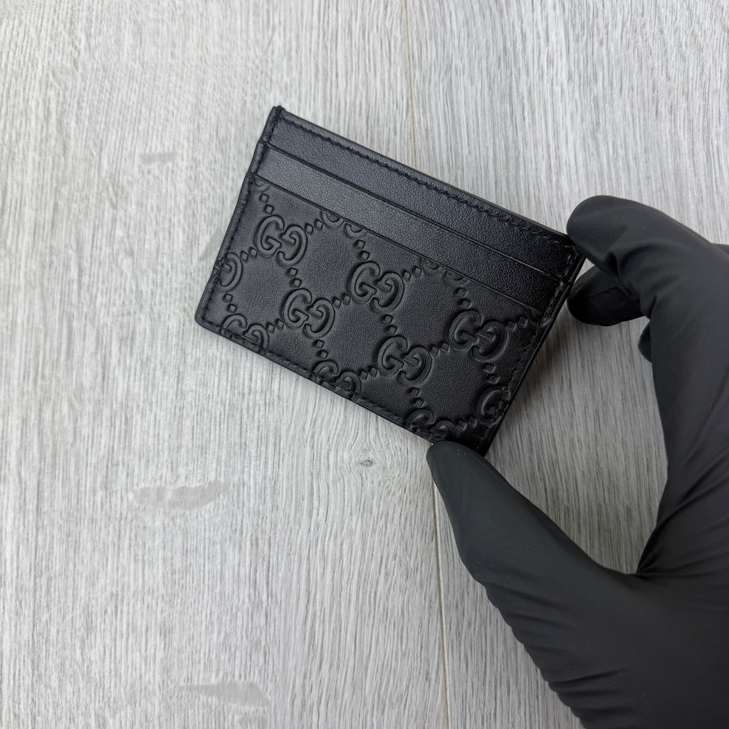 Gucci GG Interlocking Black Card Holder