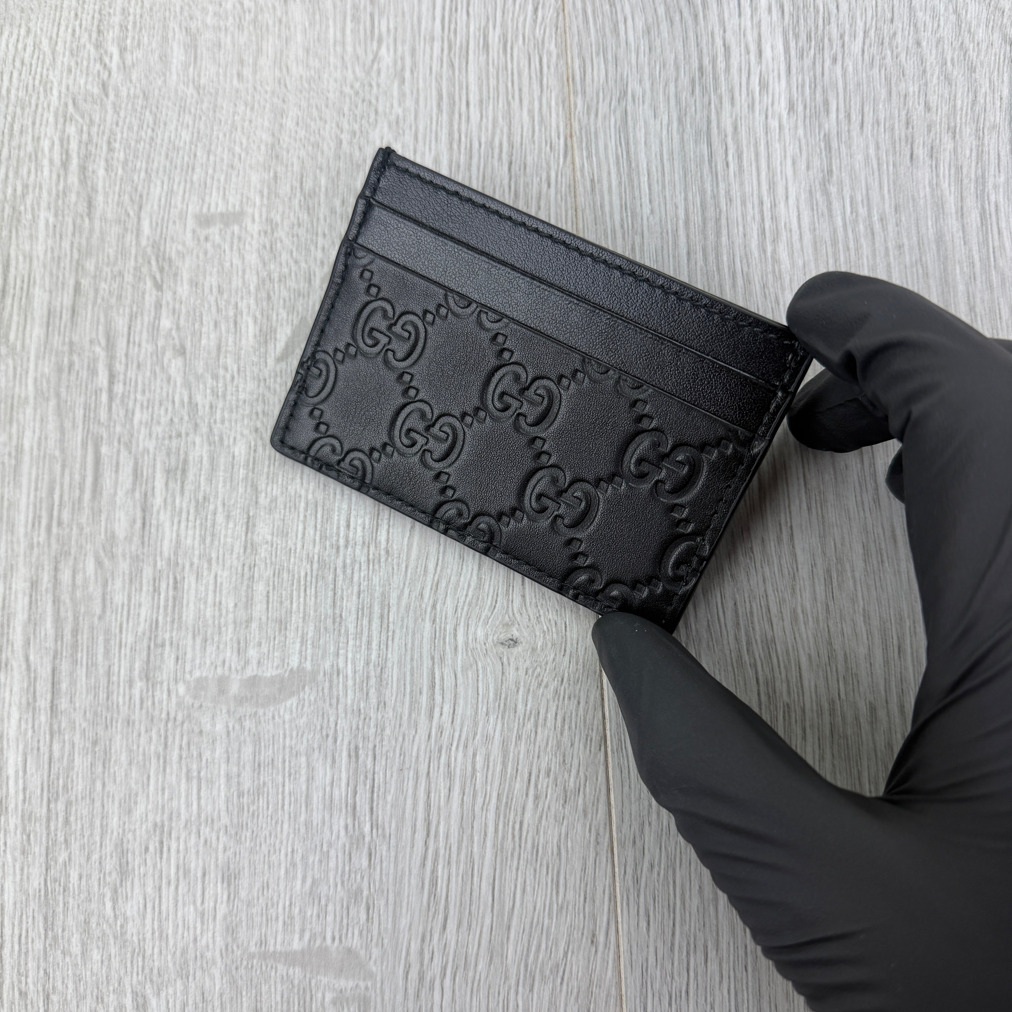 Gucci GG Interlocking Black Card Holder