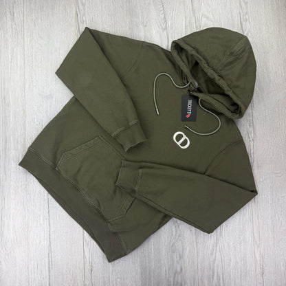 Dior Men’s Khaki Green Pullover Hoodie - XL Slim