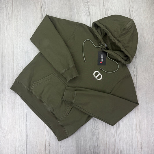 Dior Men’s Khaki Green Pullover Hoodie - XL Slim