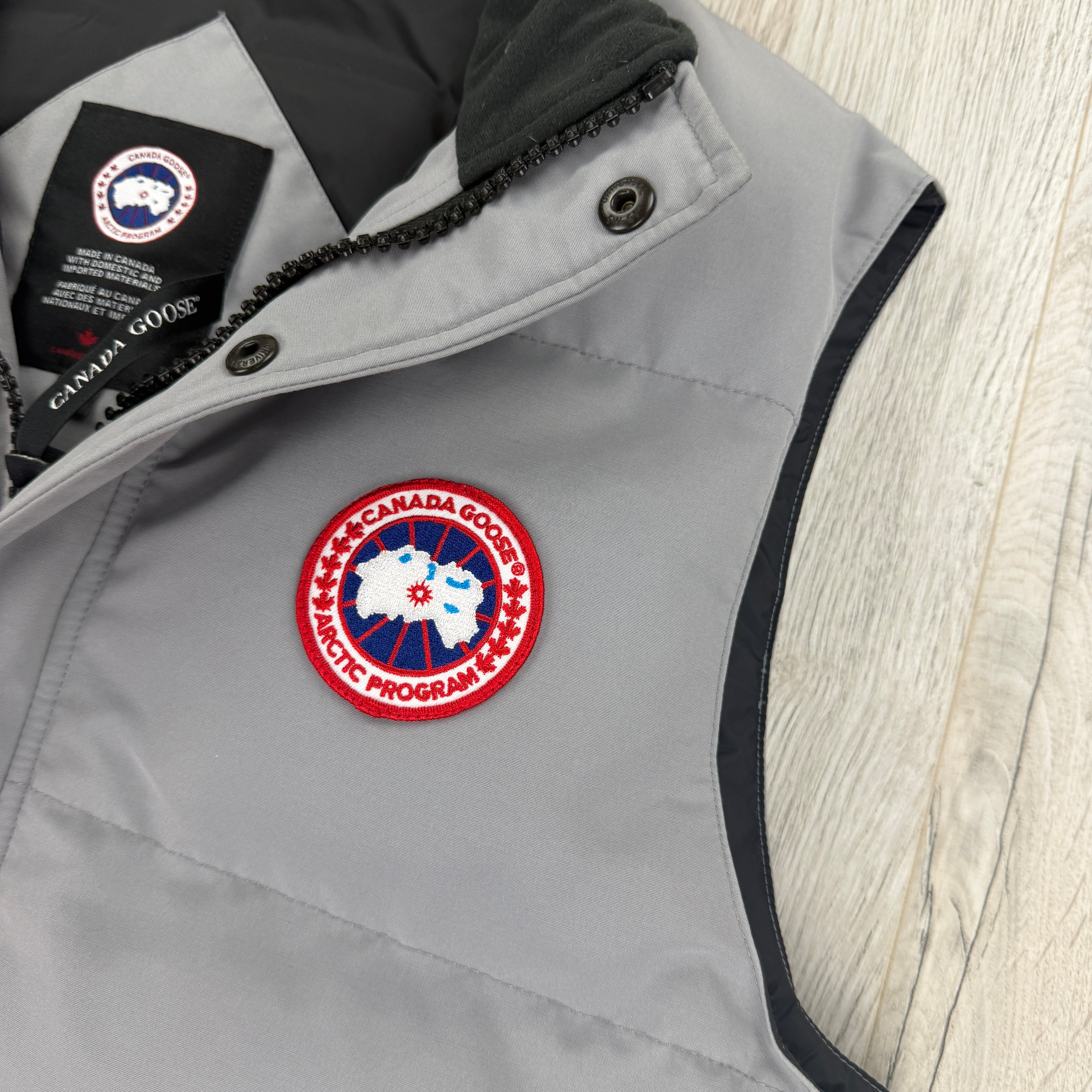 Canada Goose Men’s Grey Free Style Vest Bodywarmer - Large