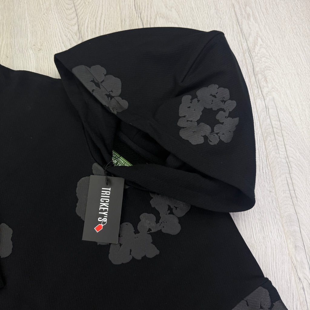 Denim Tears Men’s All Black Pullover Hoodie