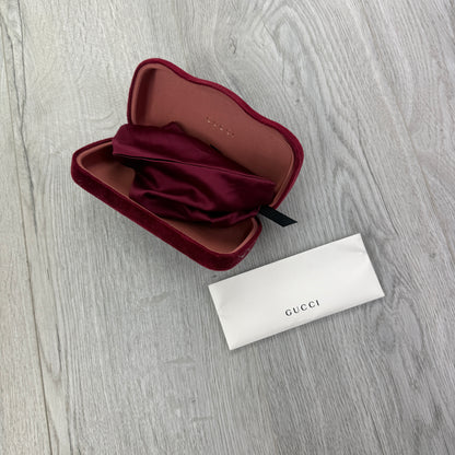 Gucci Men’s Gold Clear Frames