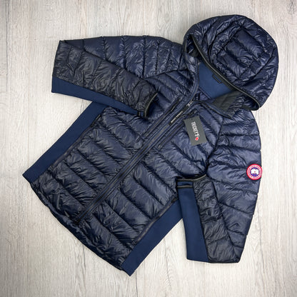 Canada Goose Men’s Navy Zip-up Hybridge Down Jacket - Small