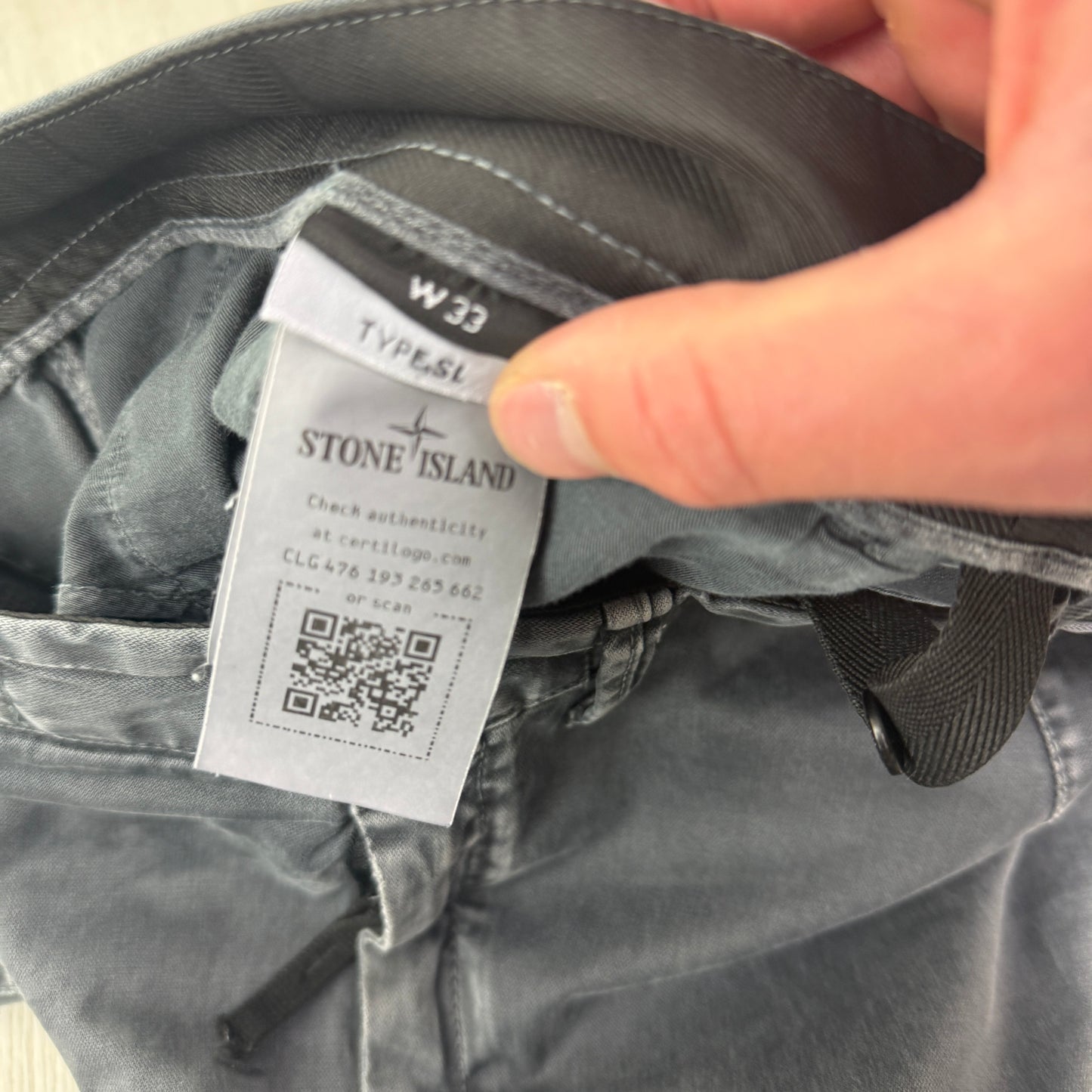Stone Island Men’s Stonewashed Cargo Bottoms - Uk 33