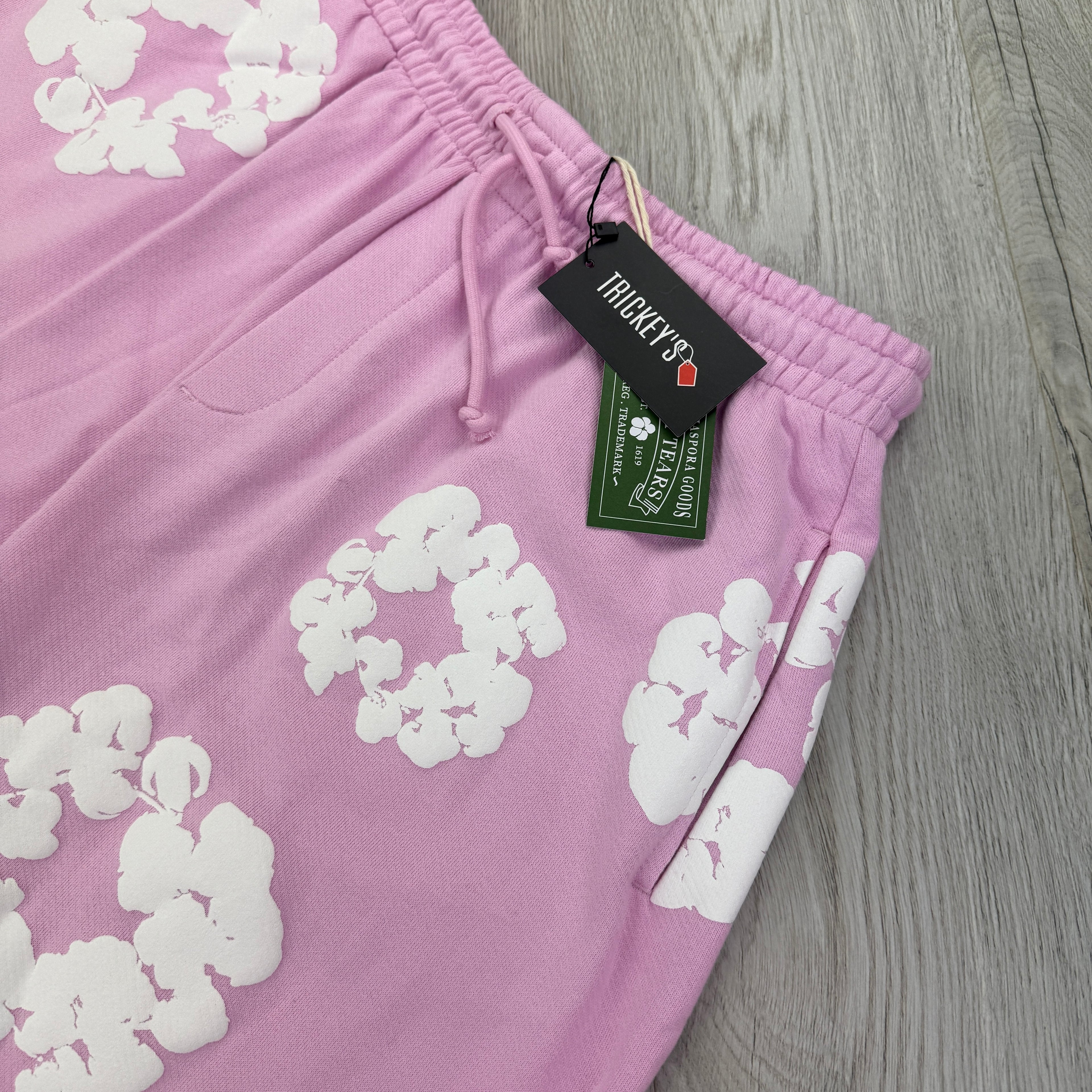 Denim Tears Baby Pink Jersey Shorts