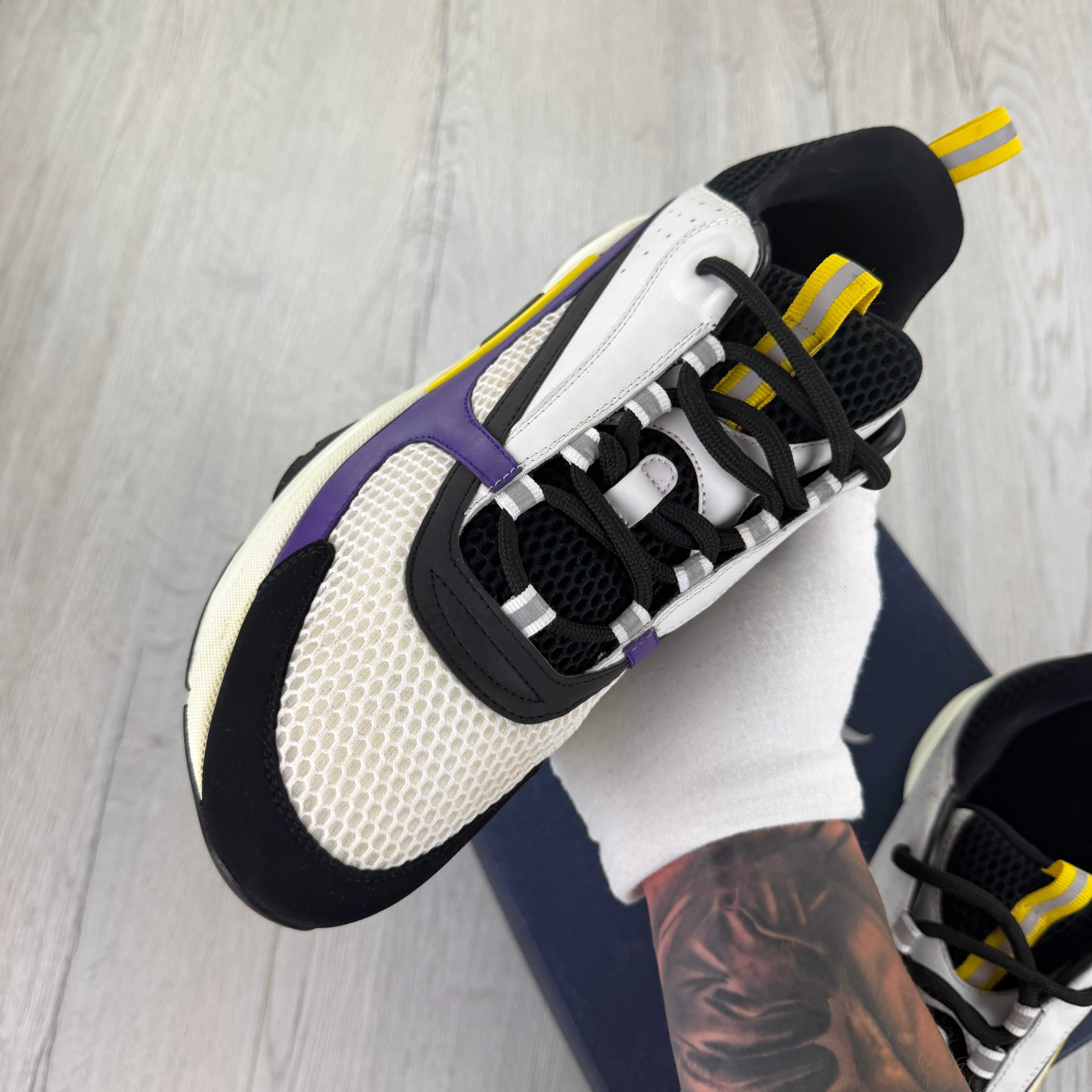 Dior B22 Men’s Purple Yellow White Runners - 45 (Fit Uk 10)