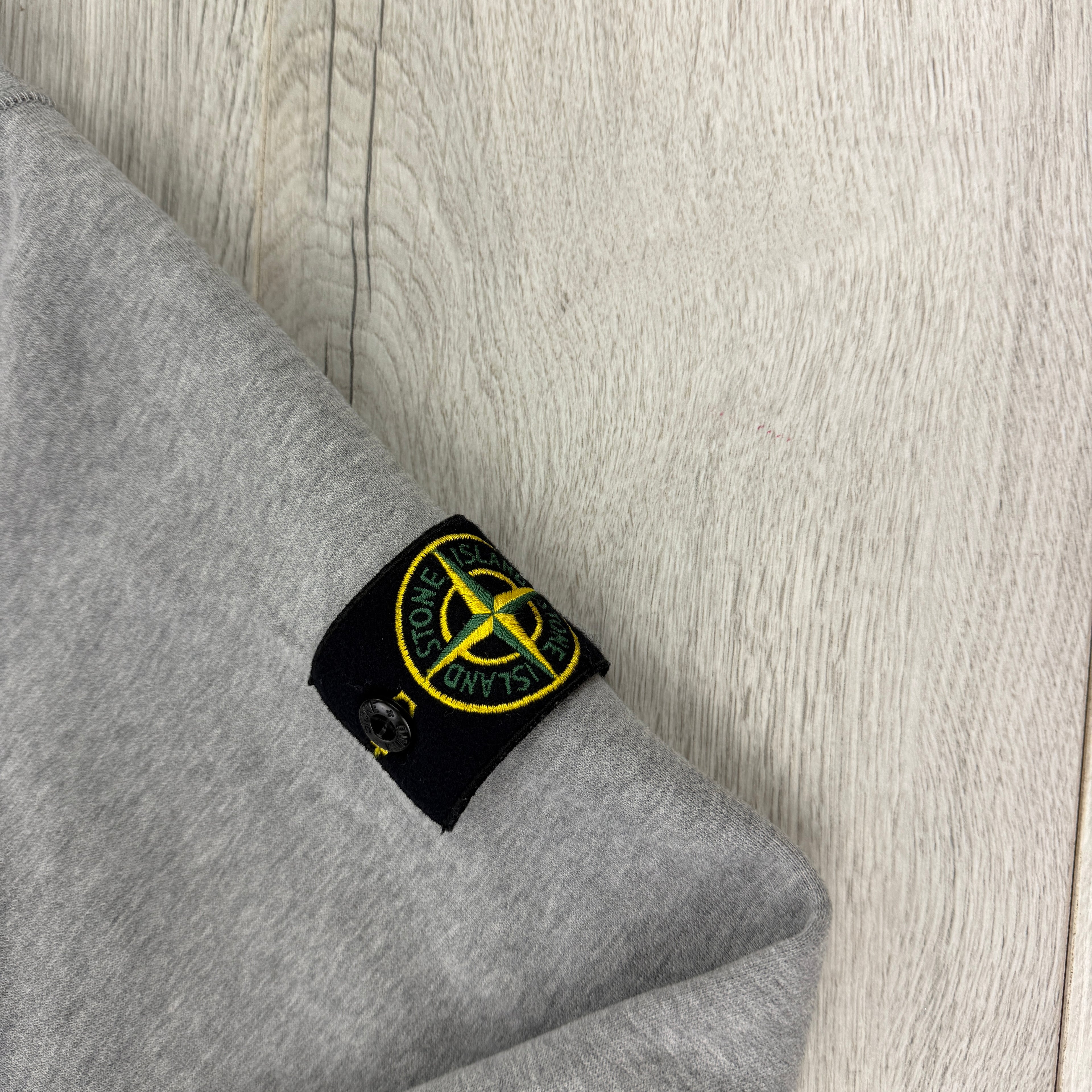 Stone Island Men’s Grey Pullover Hoodie - Medium