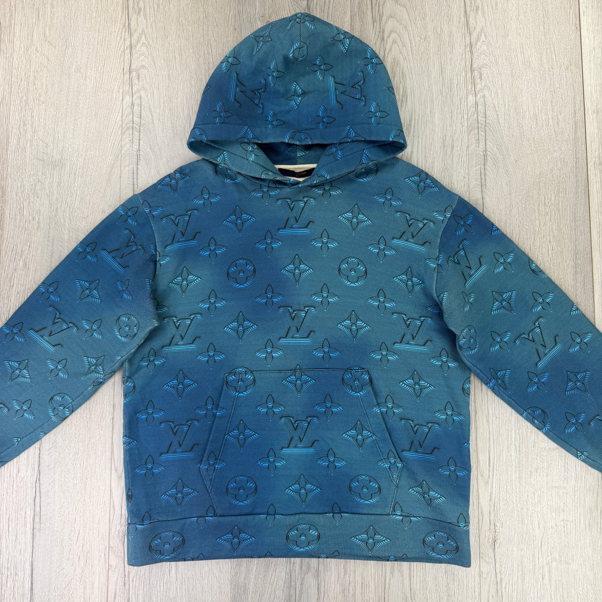 Louis Vuitton Men’s 3D Illusion 2054 Pullover Hoodie - Medium Slim (Fit S/M)