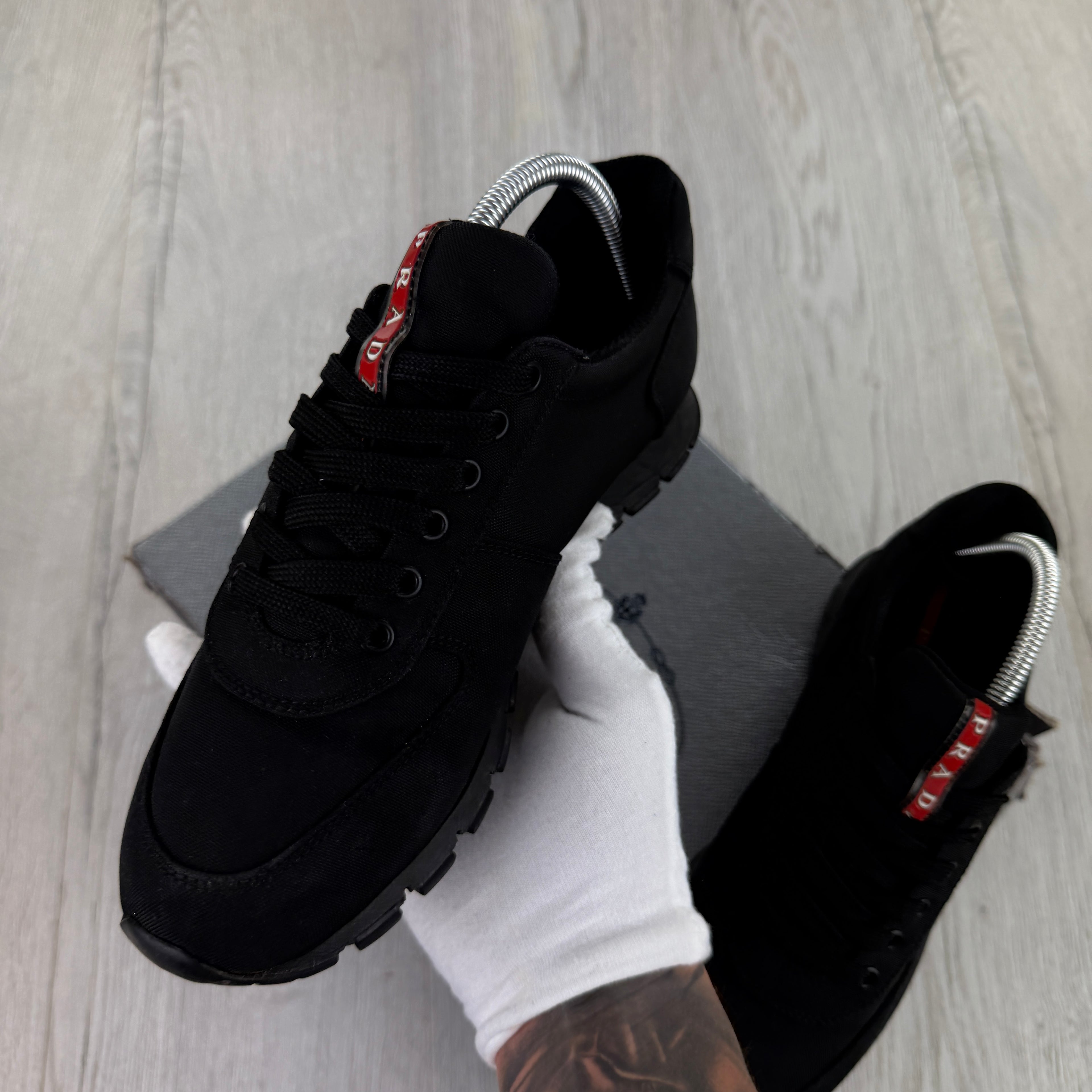 Prada Men’s Black Trainers - Uk 7