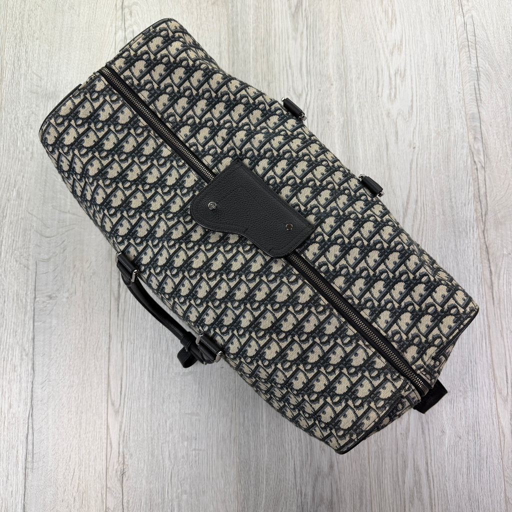 Dior Oblique Jacquard Lingo 50 Boston Bag Travel Bag