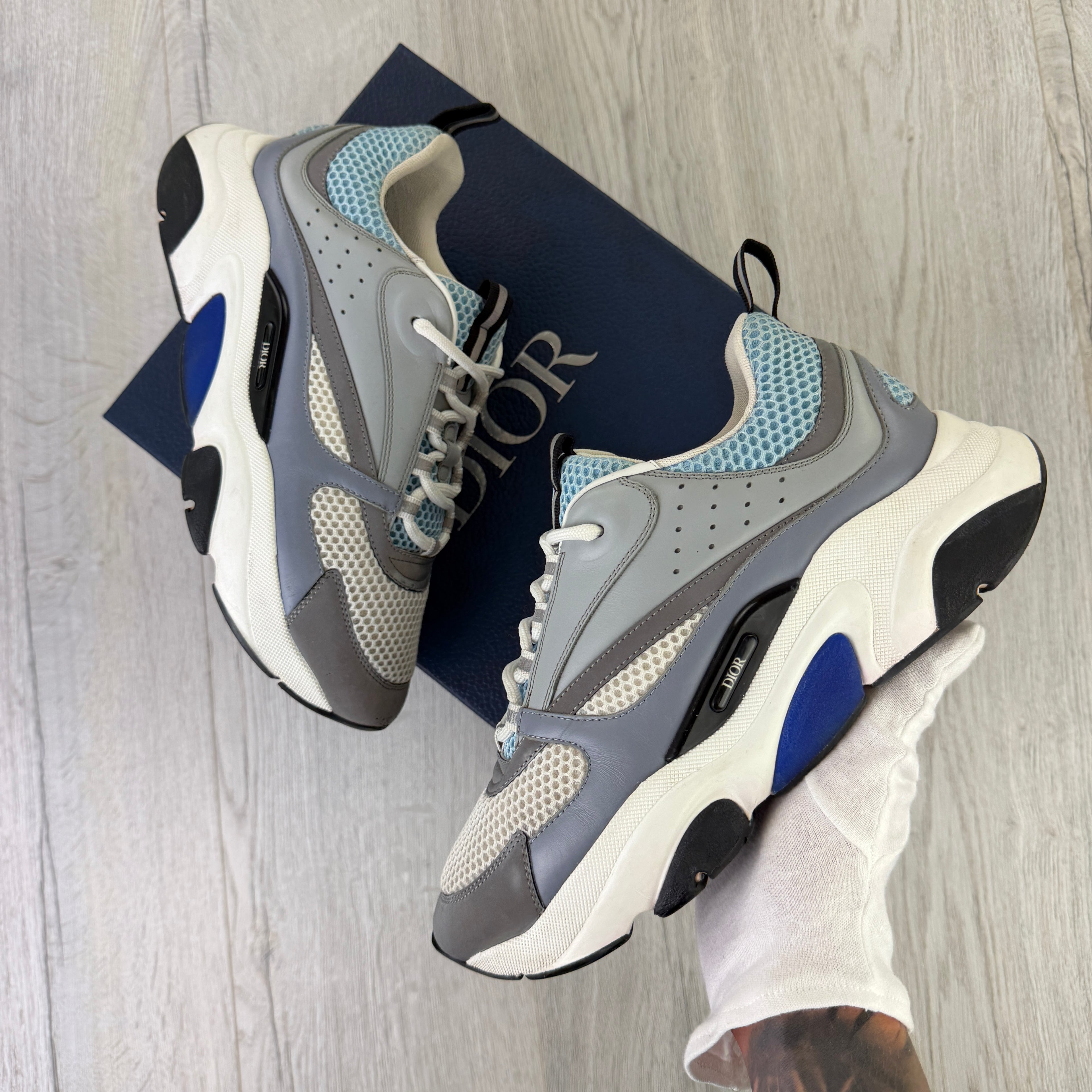 Dior B22 Men’s Baby Blue Runners - 42 (Fit Uk 7.5)