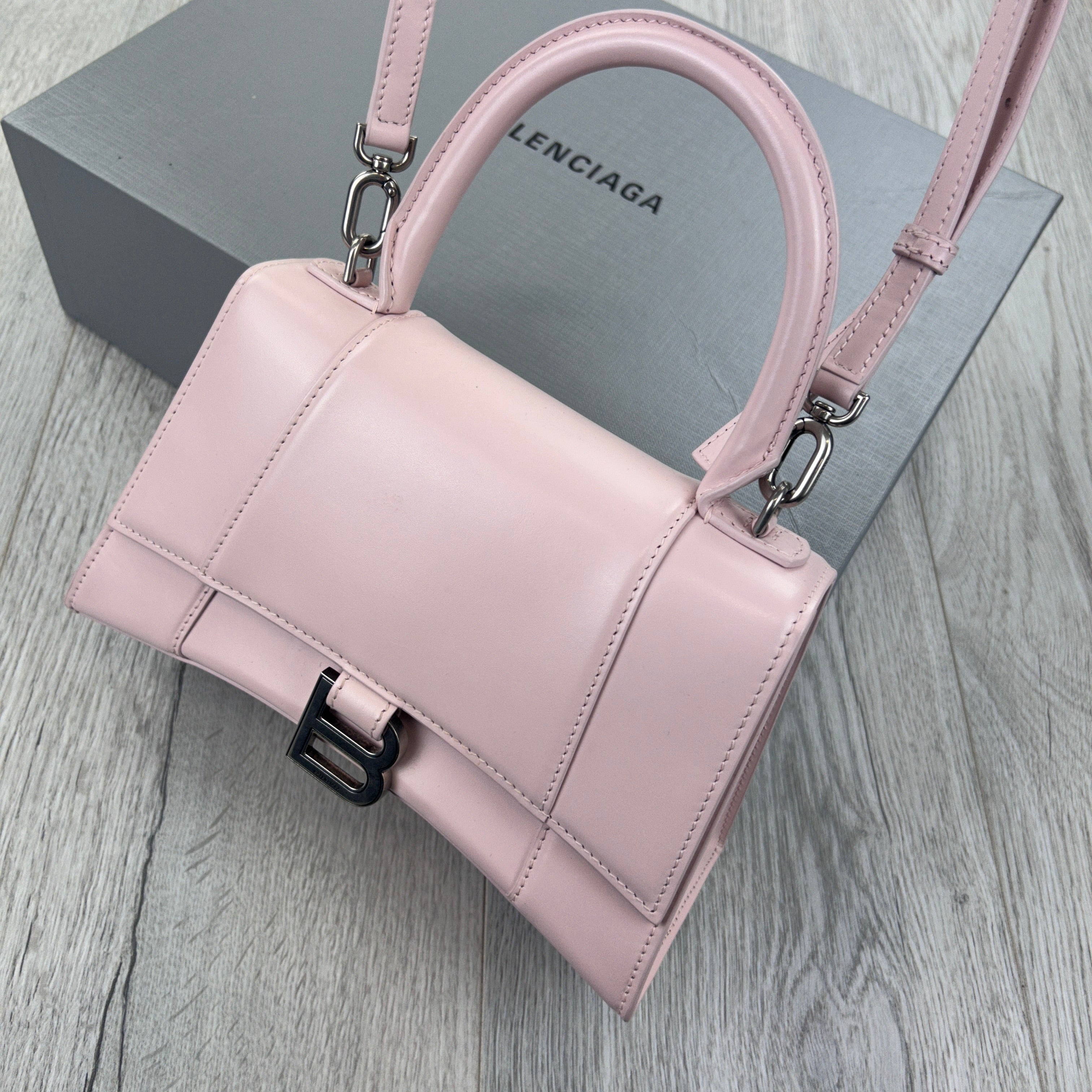 Balenciaga Women’s Pink Small Hourglass Handbag