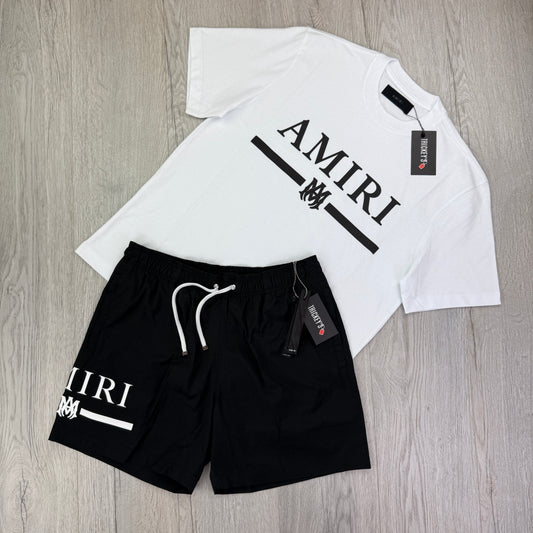 Amiri Men’s T-shirt & Swim Shorts Set
