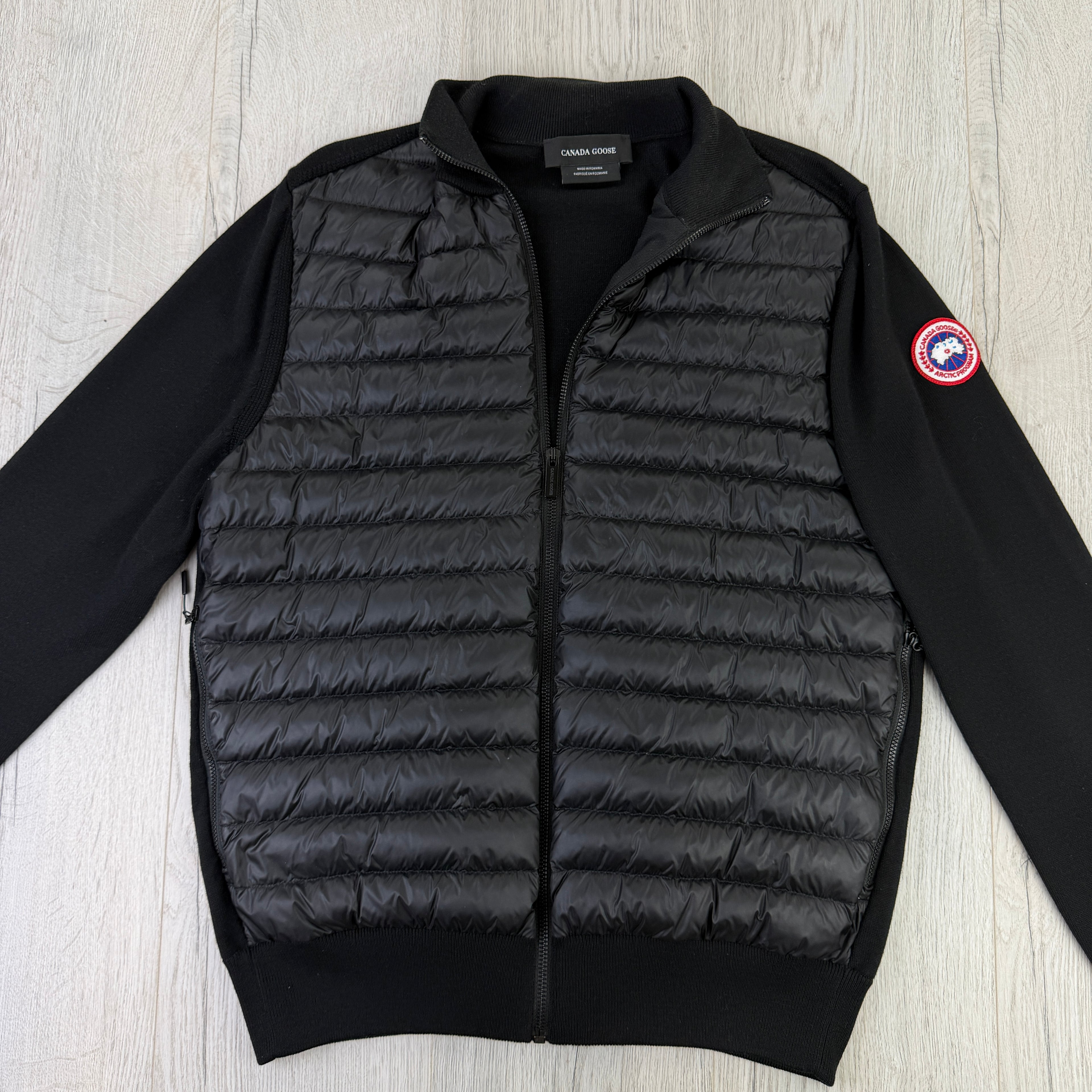 Canada Goose Men’s Zip-up Grey Padded Fleece - Medium