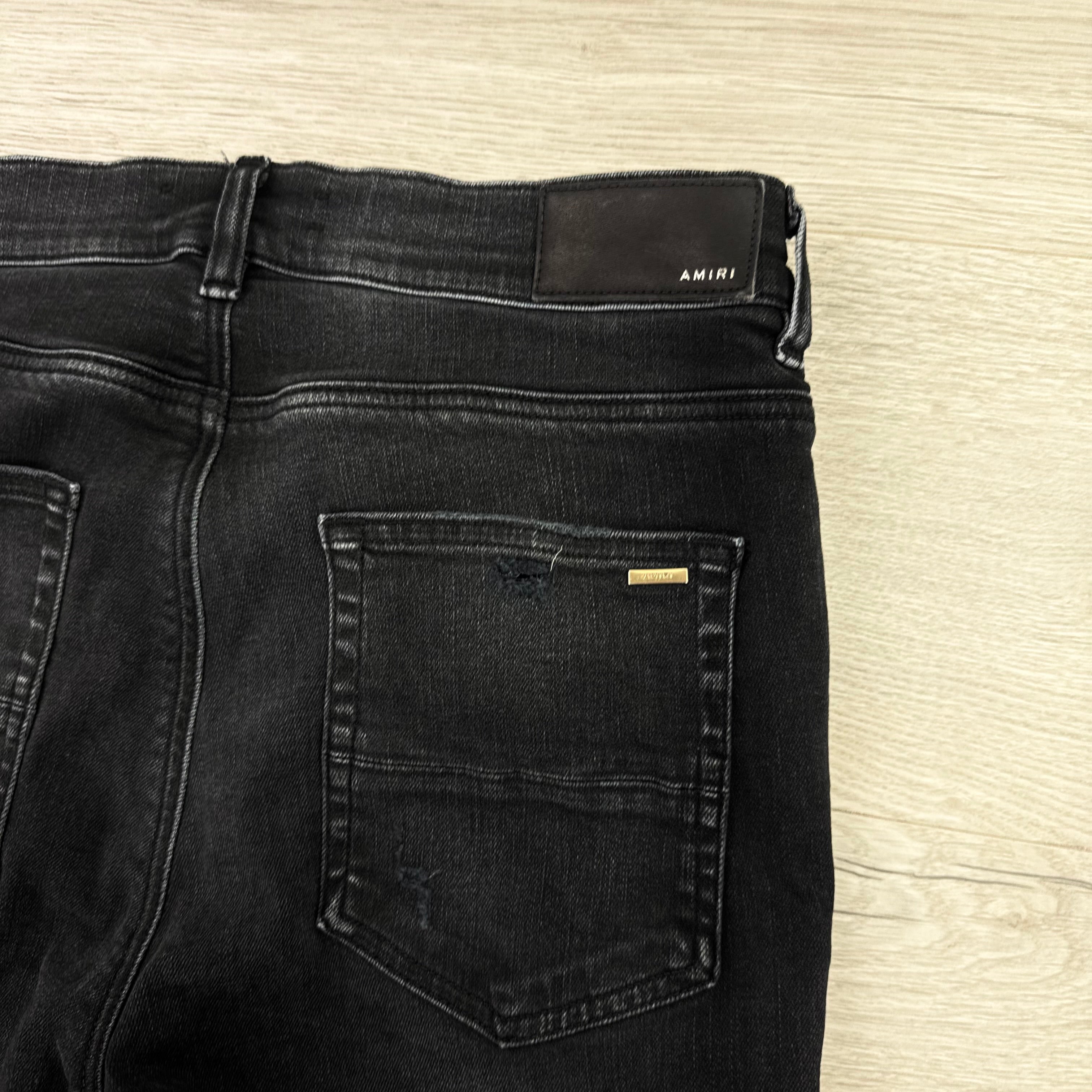 Amiri Men’s Black Ripped Distressed Jeans - Uk 32