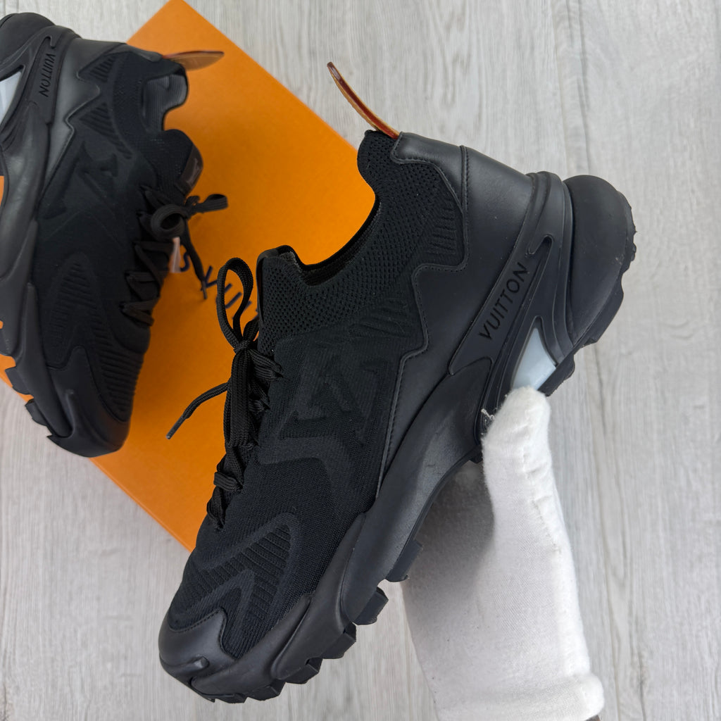 Louis Vuitton Men’s All Black Tatic Trainers - Uk 8 (Fit 9)