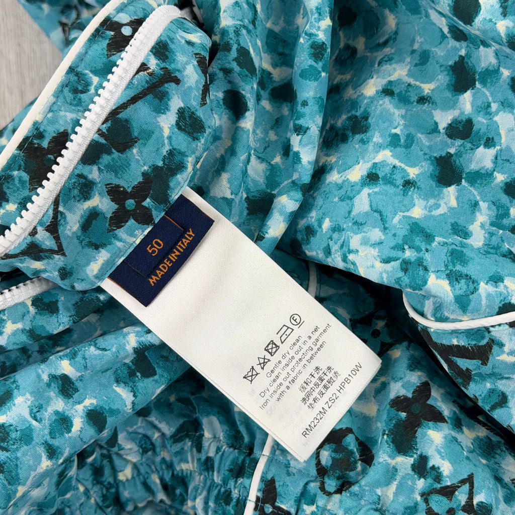 Louis Vuitton Men’s Pointillism Nylon Monogram Windbreaker - Size 50