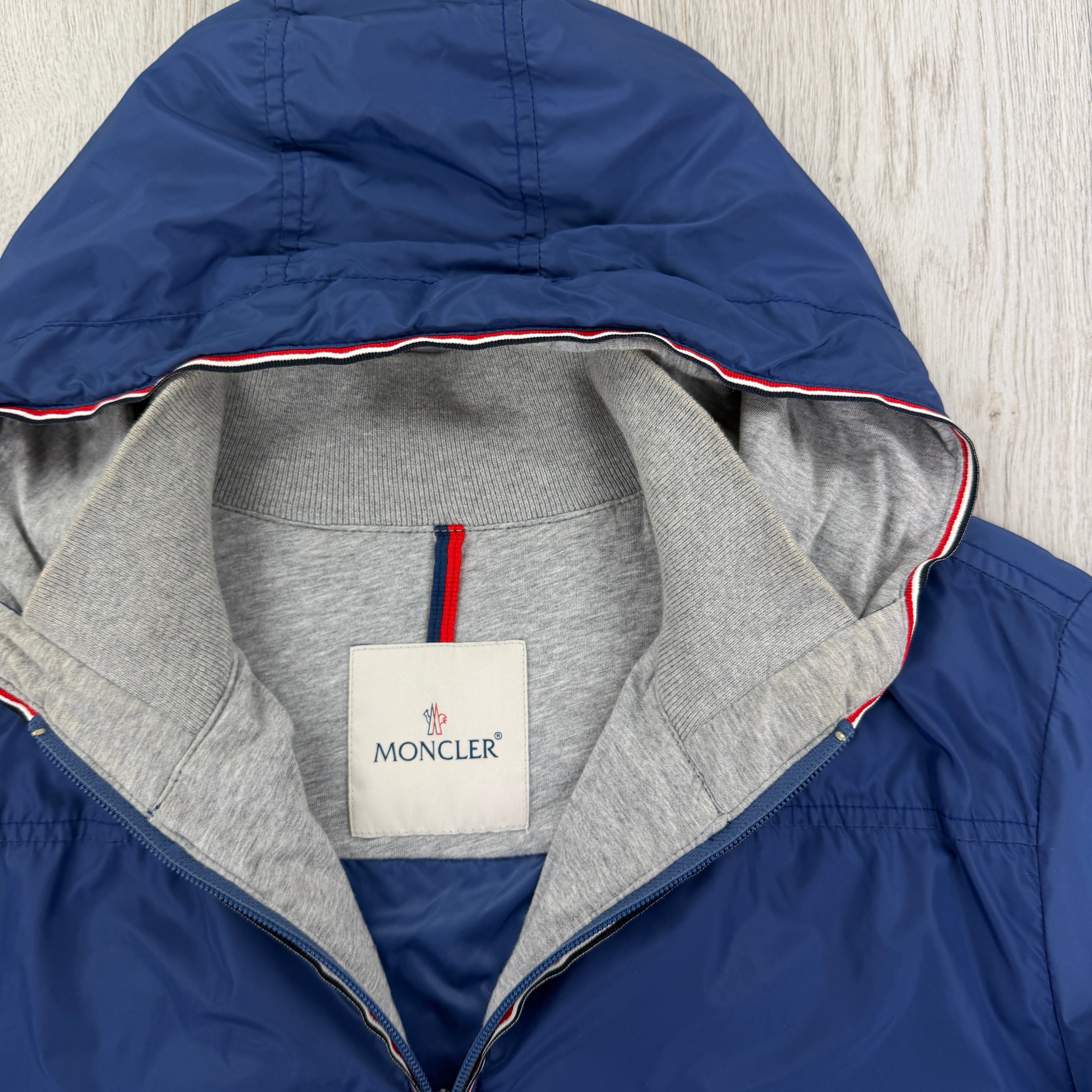 Moncler Urville Giubbotto Men's Blue Windbreaker Jacket - Size 3