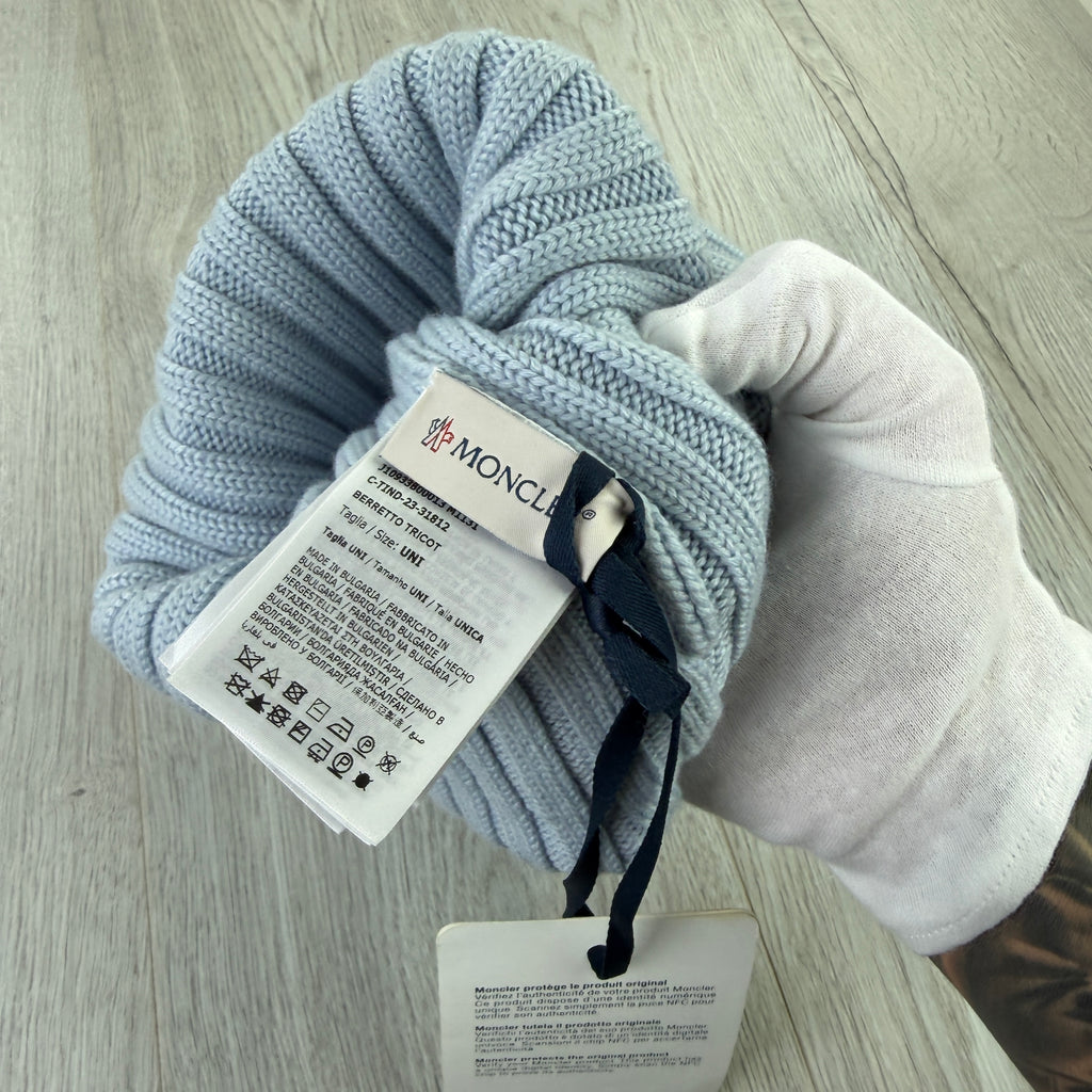 Moncler Women’s Blue Wool Beanie