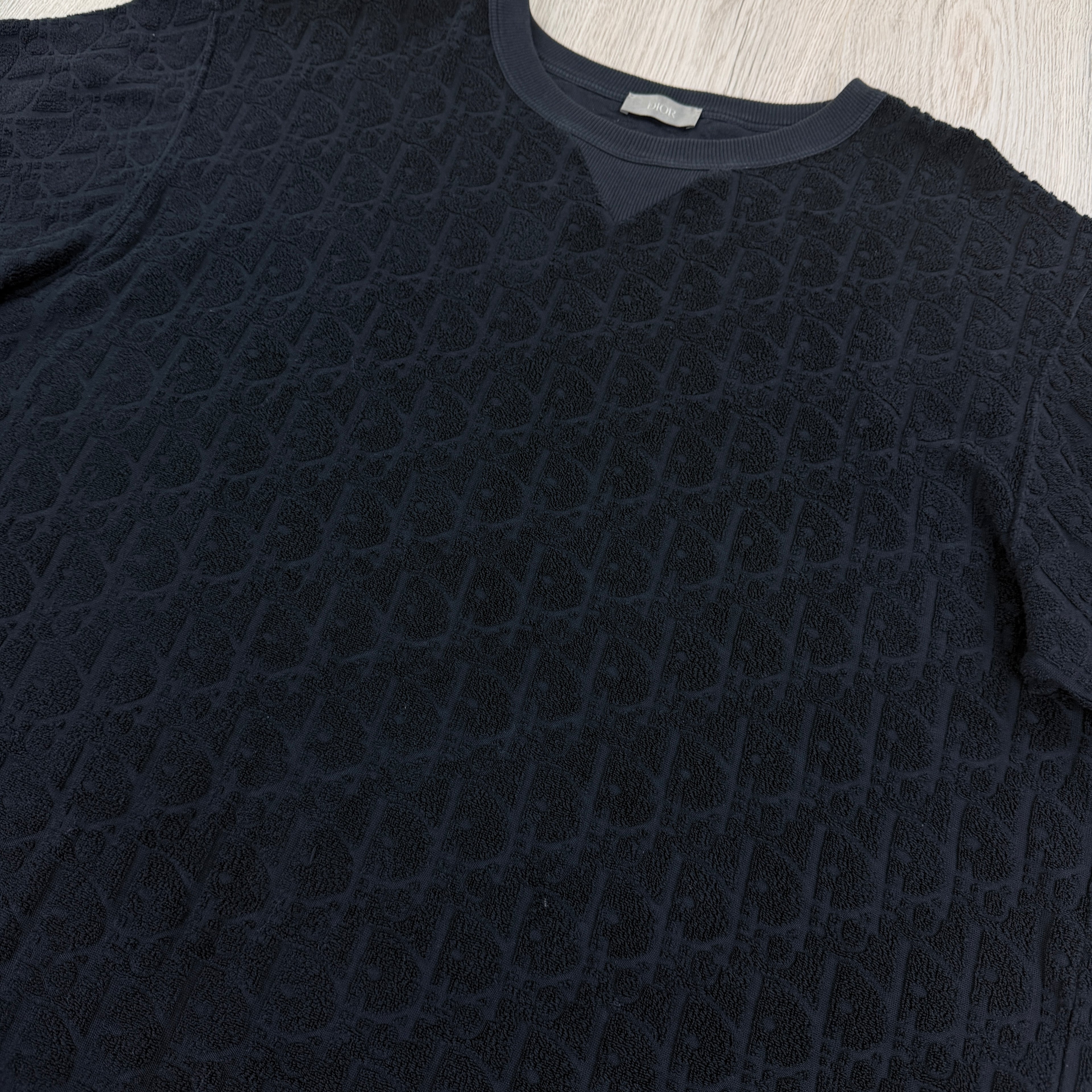 Christian Dior Men’s Navy Towel T-shirt - XL Oversized
