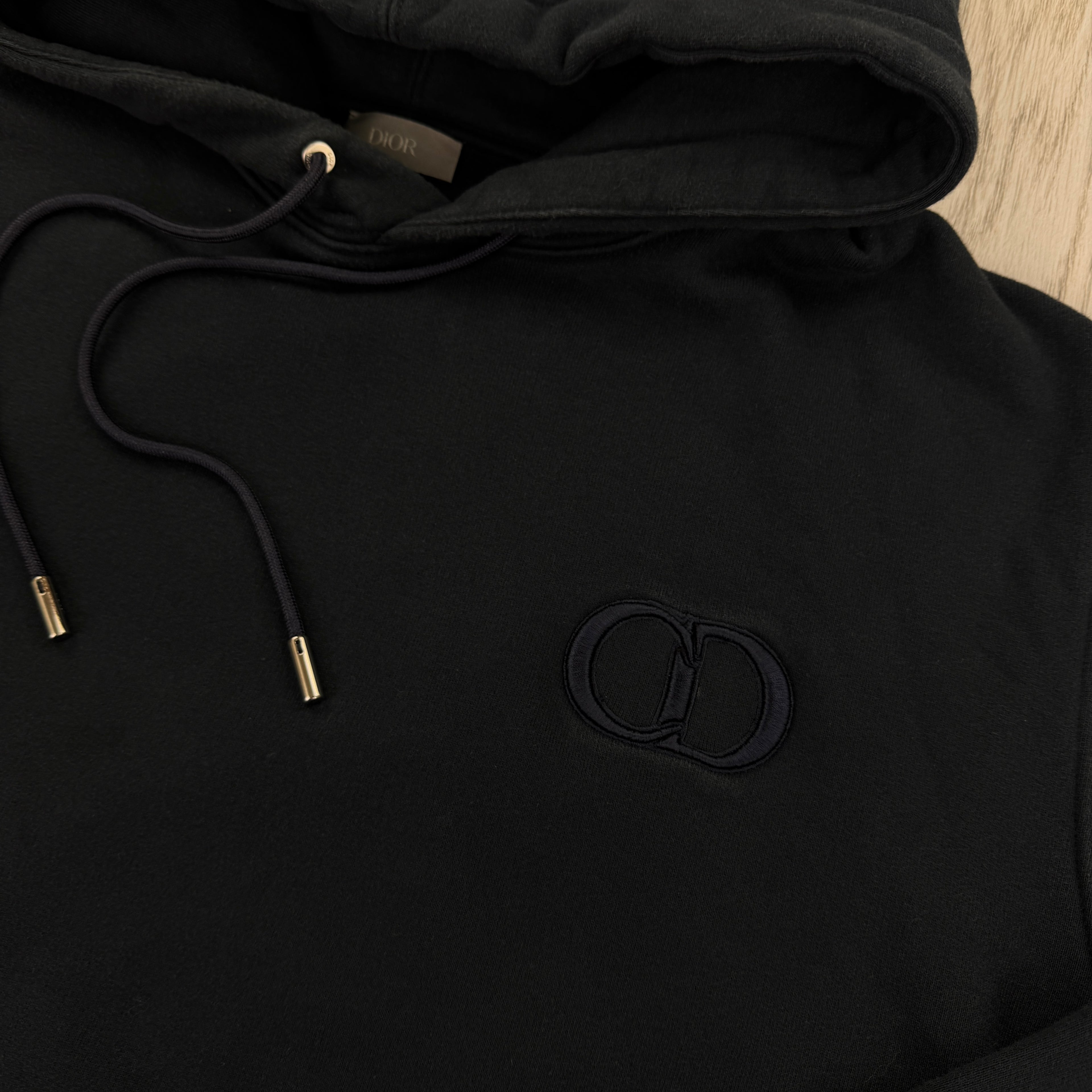Dior Men’s Navy Pullover Hoodie - XL Slim