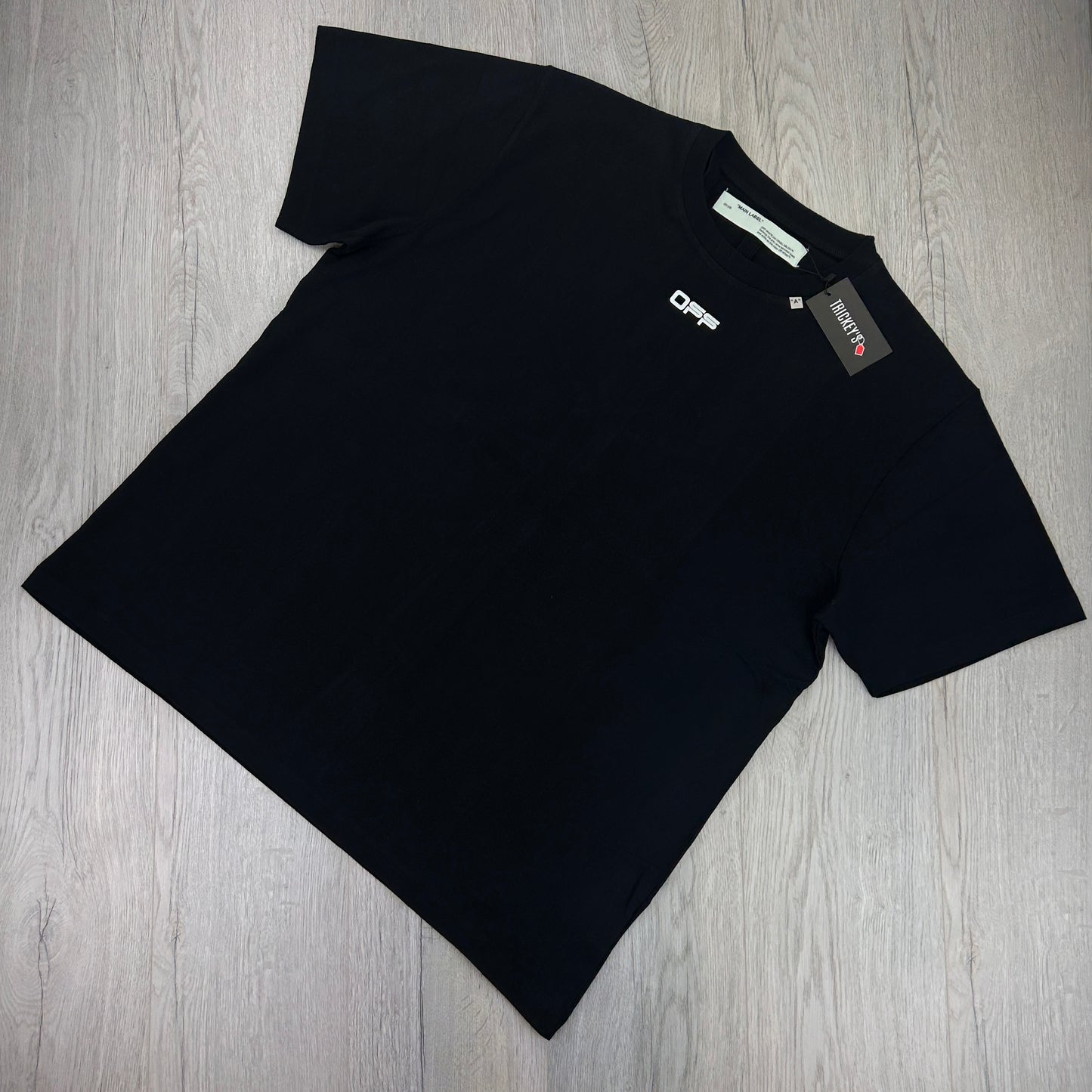 Off White Men’s Black Oversized T-shirt