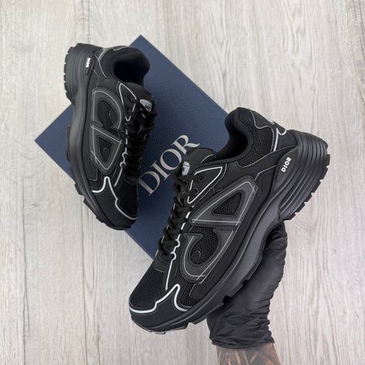 Dior B30 Men’s Triple Black Trainers - 41 (Fit Uk 7)