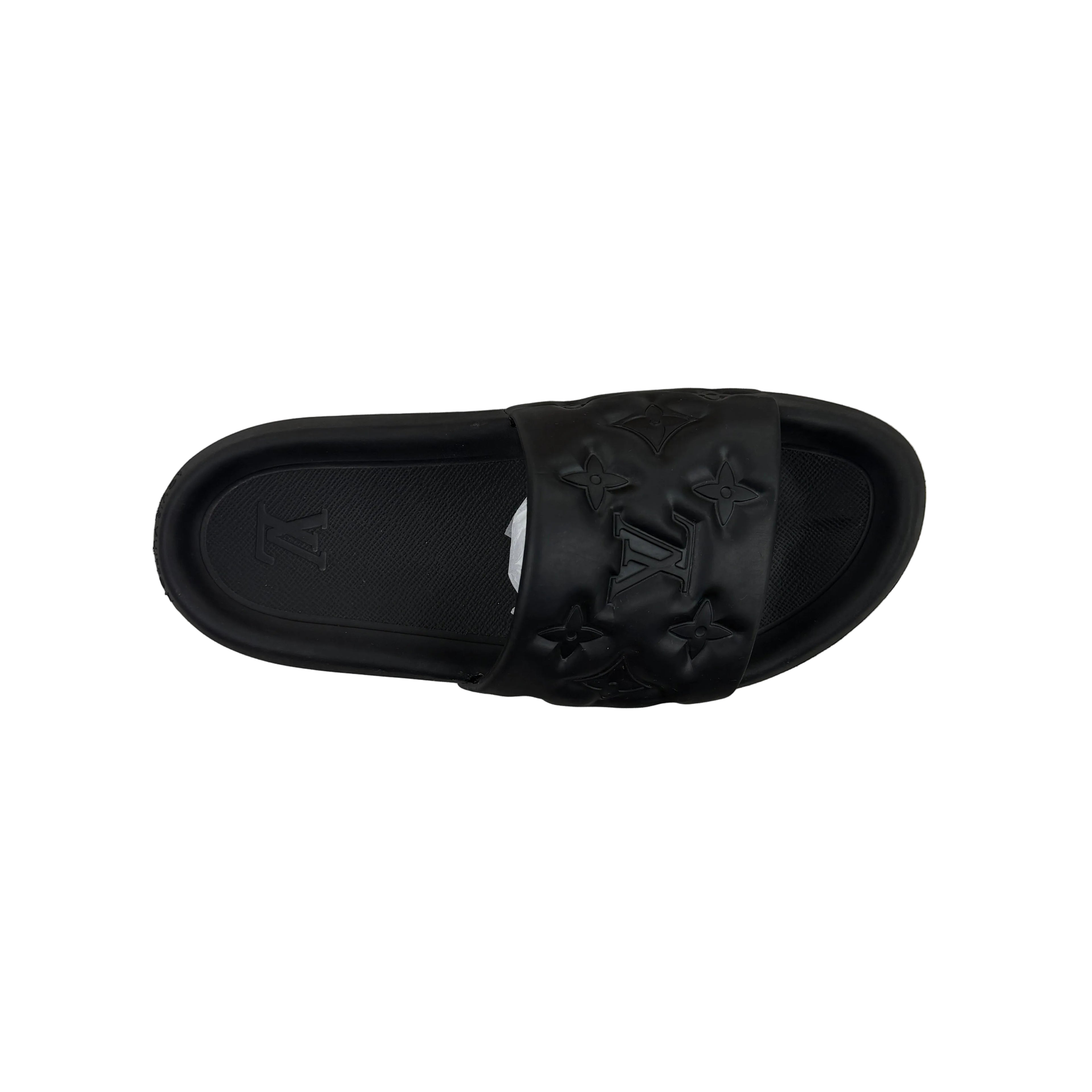 Louis Vuitton Men’s Black Waterfront Mules Sliders - Uk 8 (Fit 8.5/9)