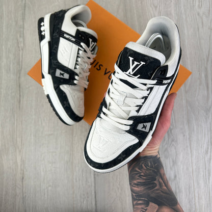 Louis Vuitton Men’s Black & White Trainers - Uk 8 (Fit 9)