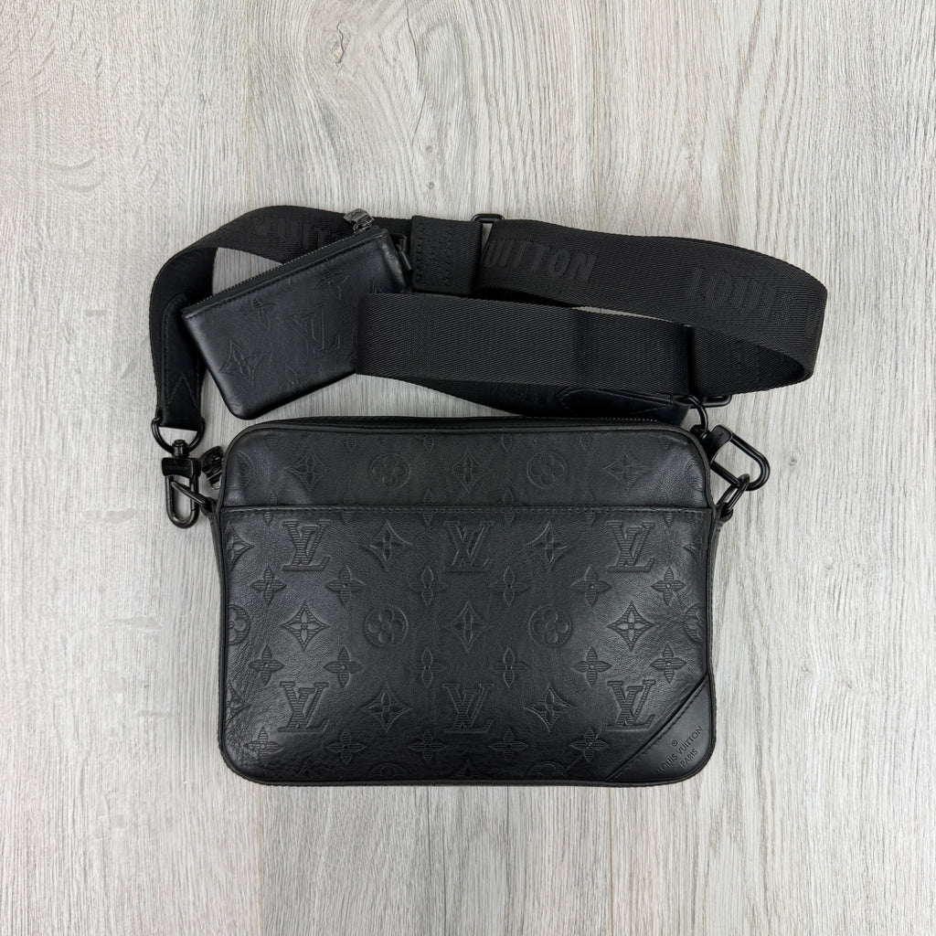 Louis Vuitton Men’s Shadow Black Monogram Duo Messenger Bag