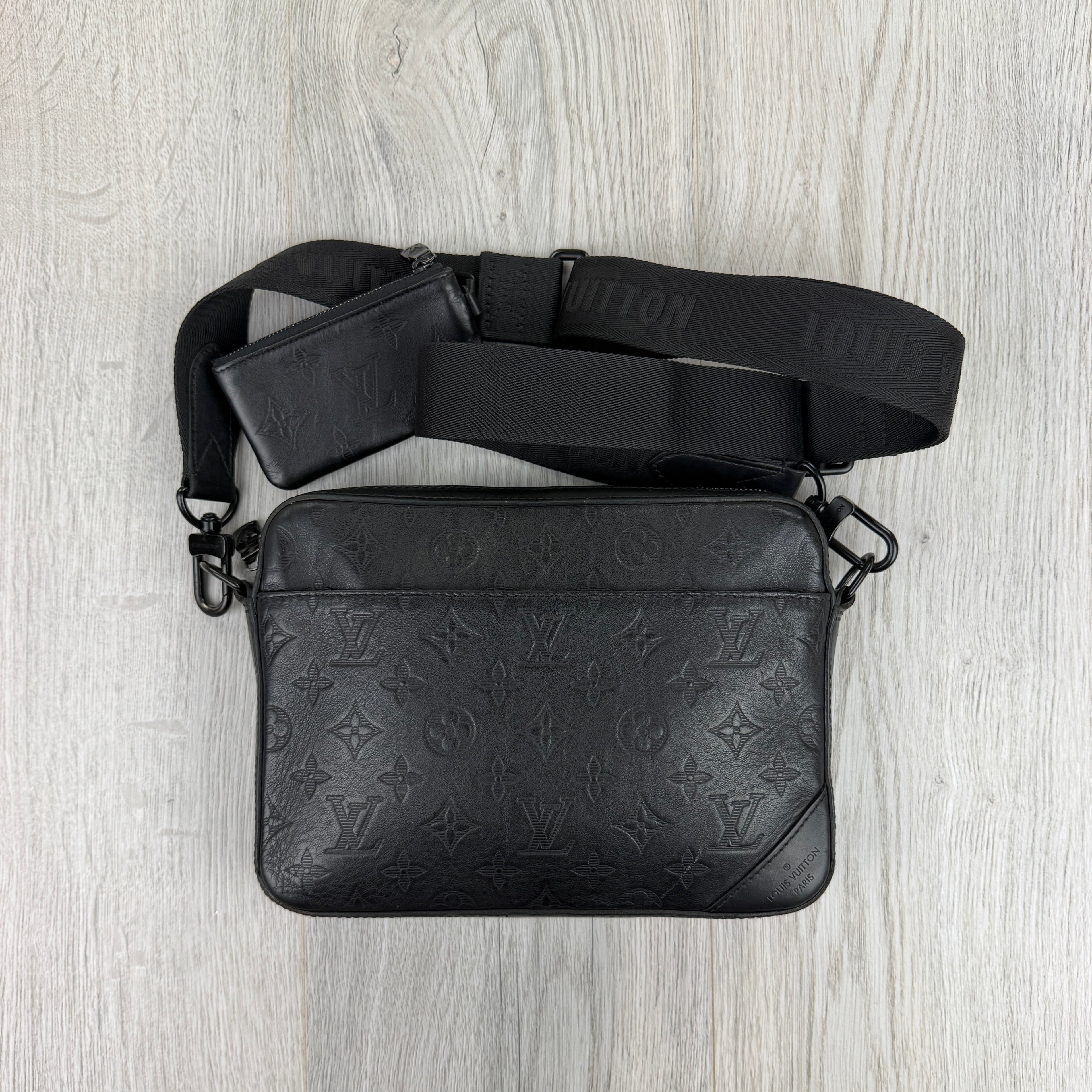 Louis Vuitton Men’s Shadow Black Monogram Duo Messenger Bag