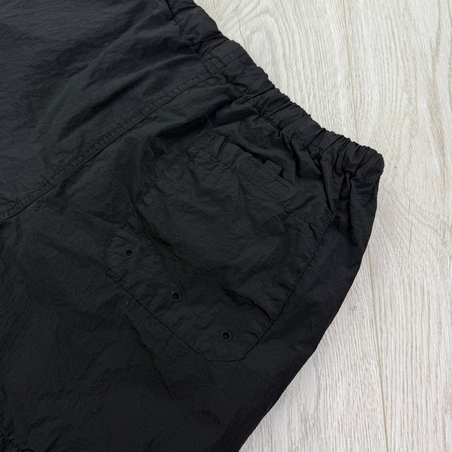 Stone Island Men’s Black Metal Nylon Swim Shorts