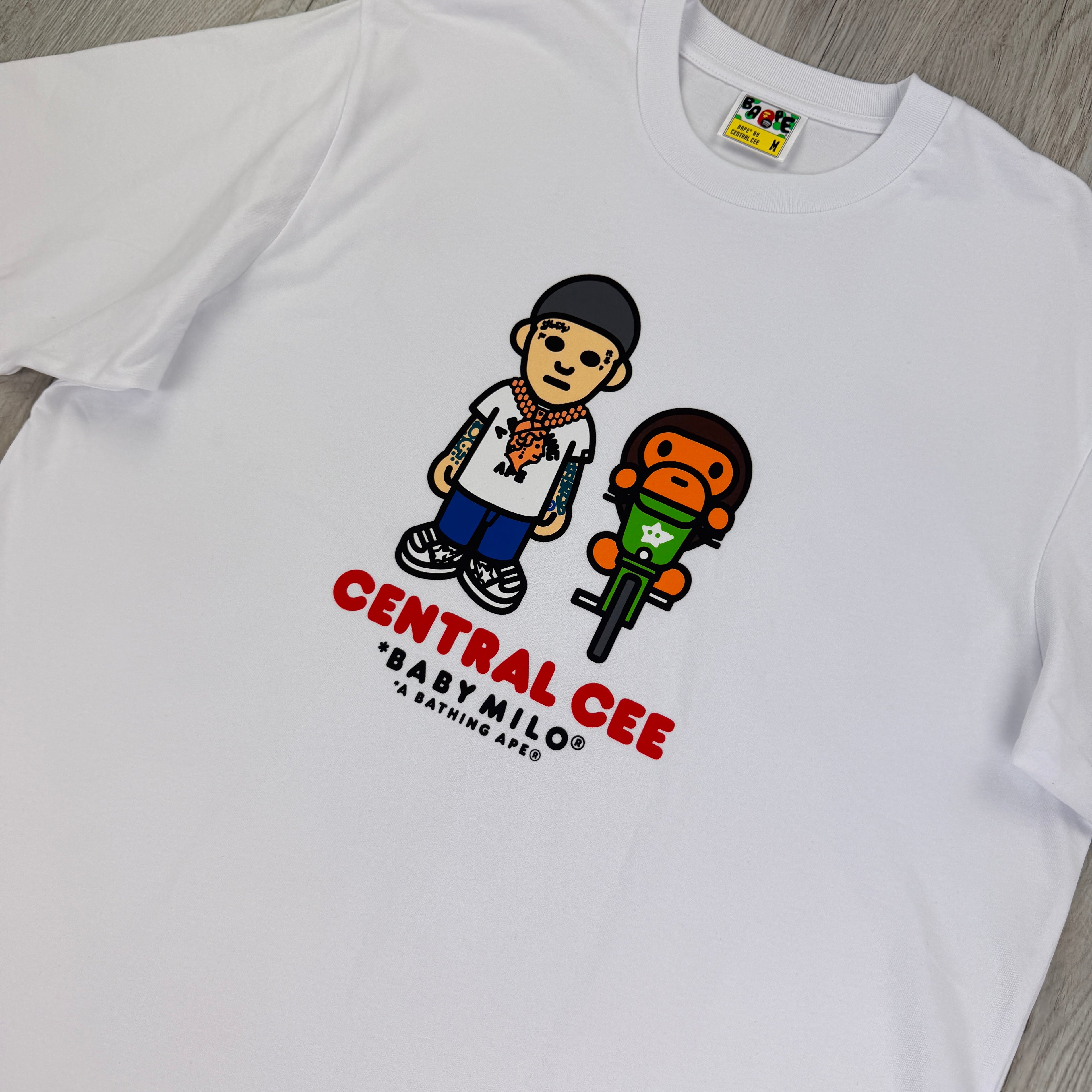 Bape x Central Cee Men’s White T-shirt  - Medium