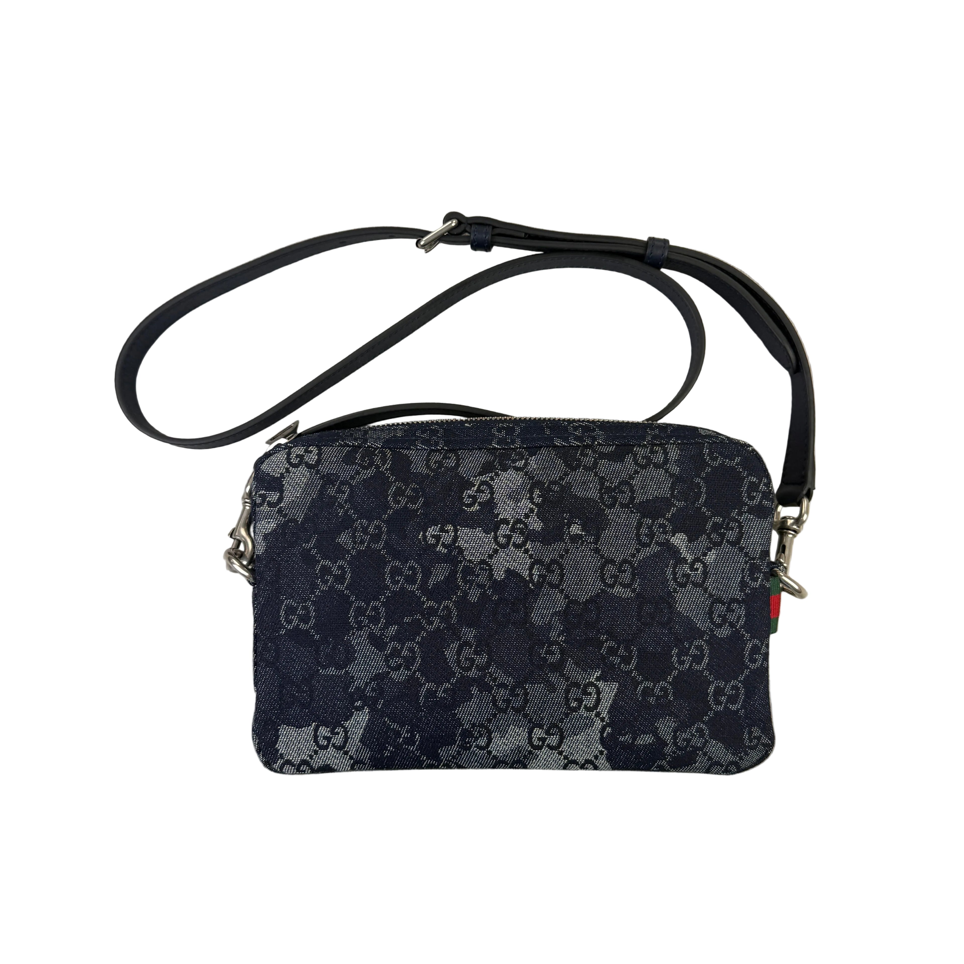 Gucci Men’s Blue Camo GG Monogram Small Side Big