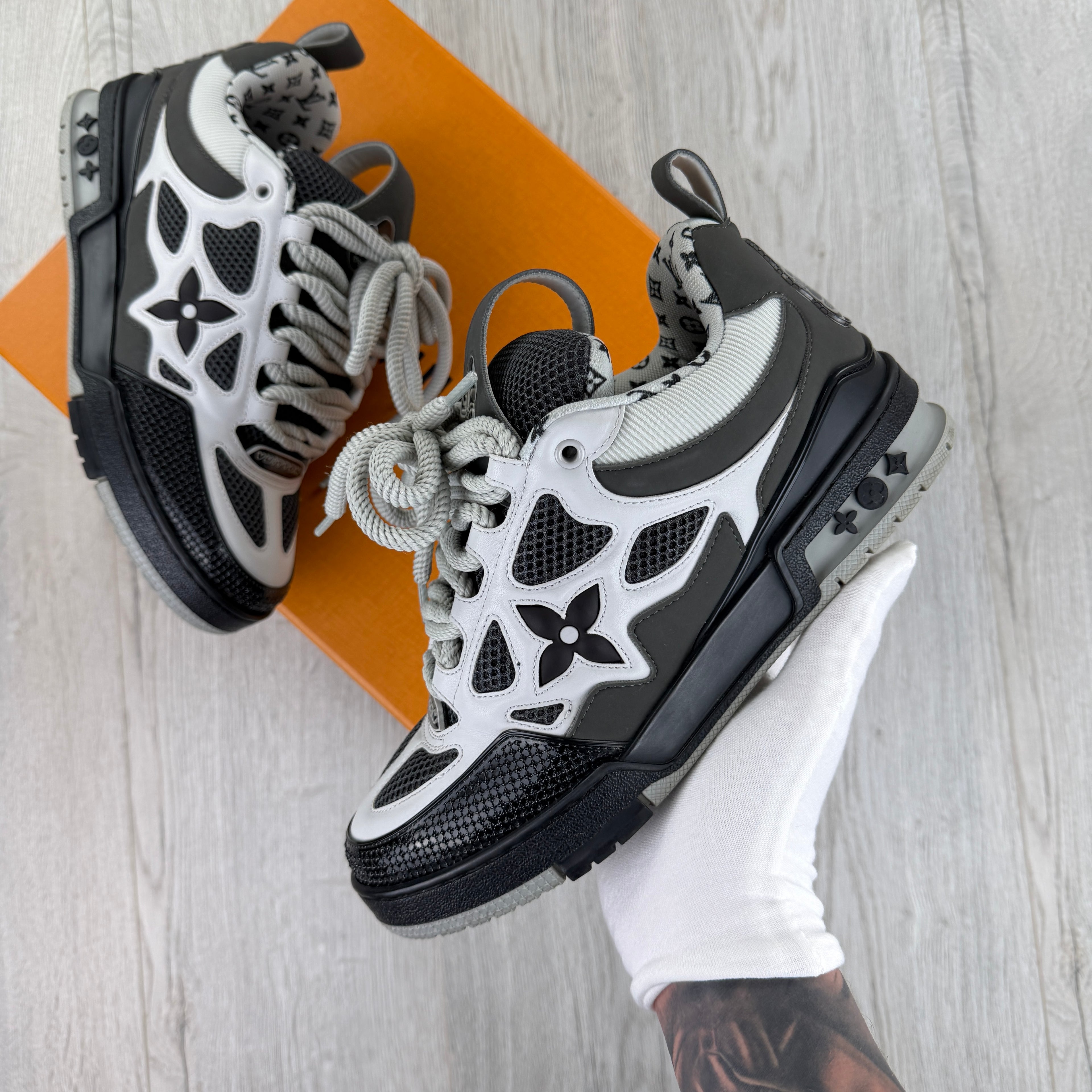 Louis Vuitton Men’s Black & Grey Skate Trainers - Uk 6.5 (Fit Uk 7.5)