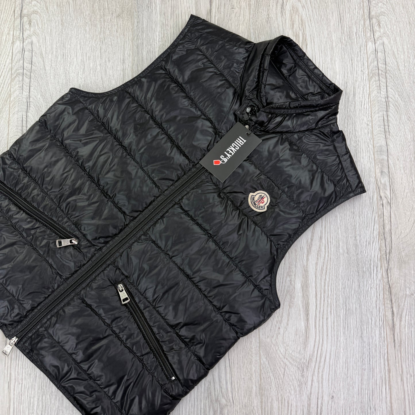 Moncler Men’s Black GUI Down Gilet - Size 0