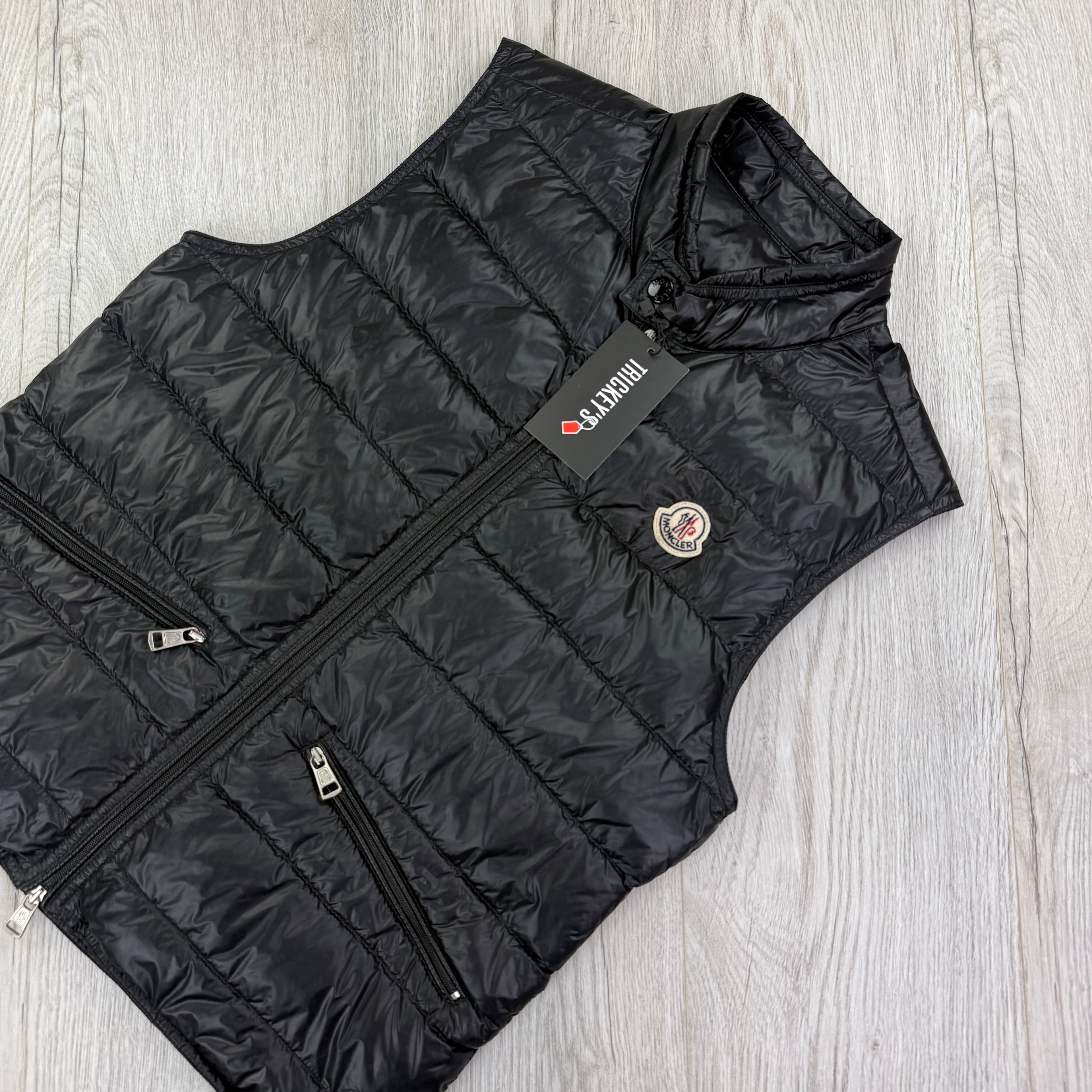Moncler Men’s Black GUI Down Gilet - Size 0