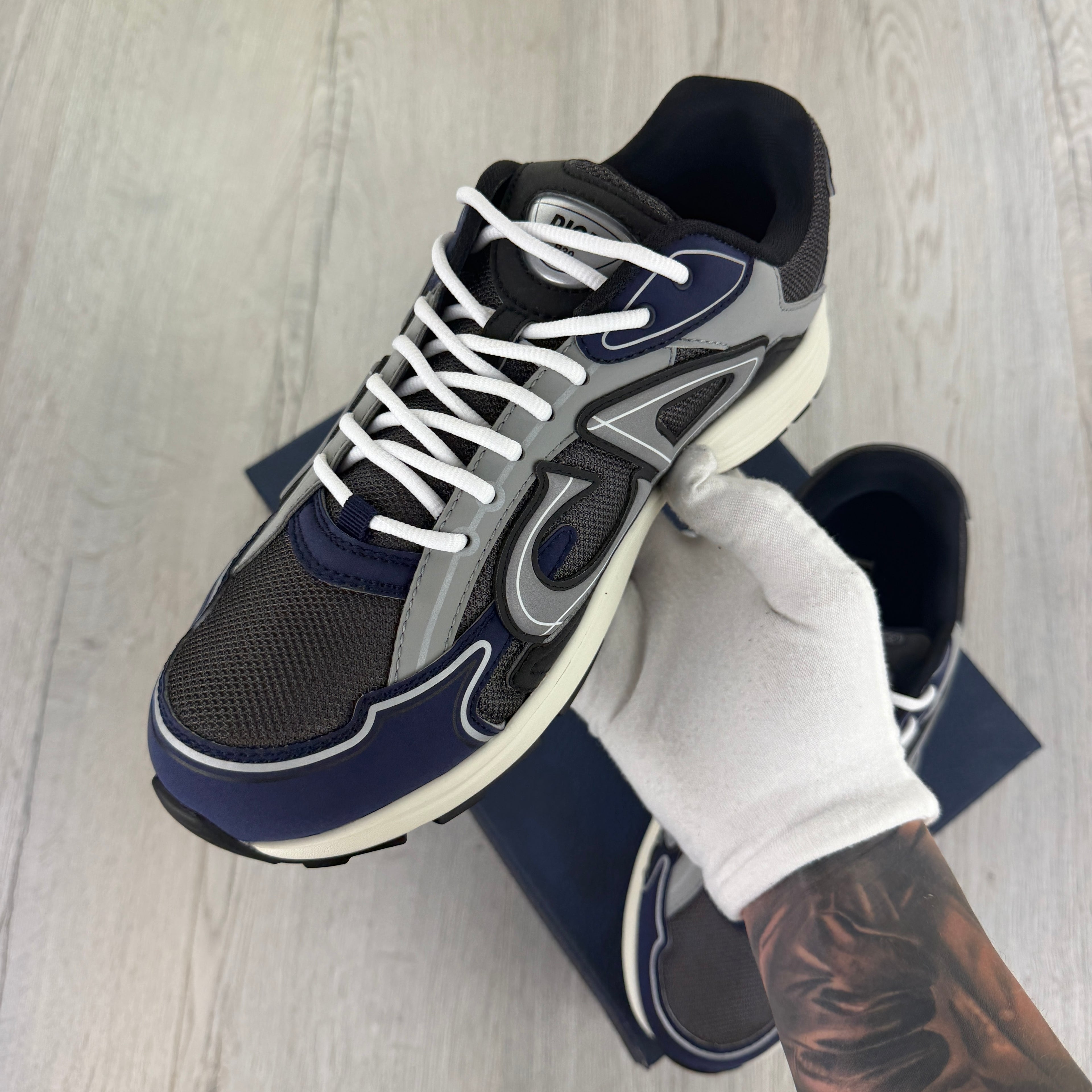 Dior B30 Men’s Navy CD Trainers - 44 (Uk 10)
