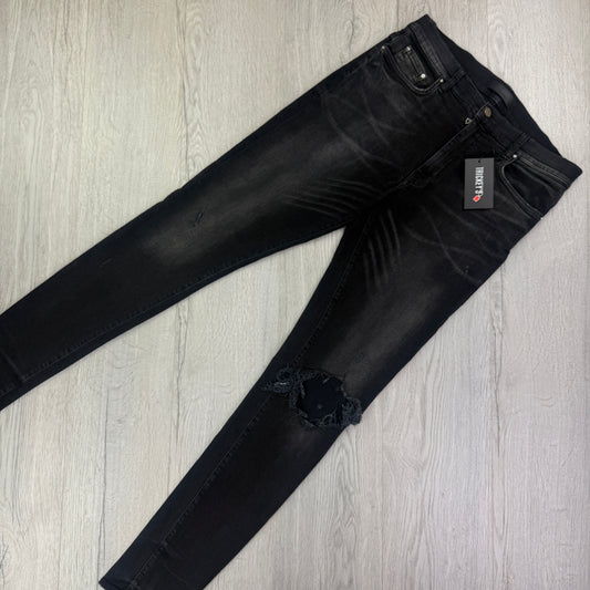 Amiri Men’s Black Ripped Jeans - Uk 33