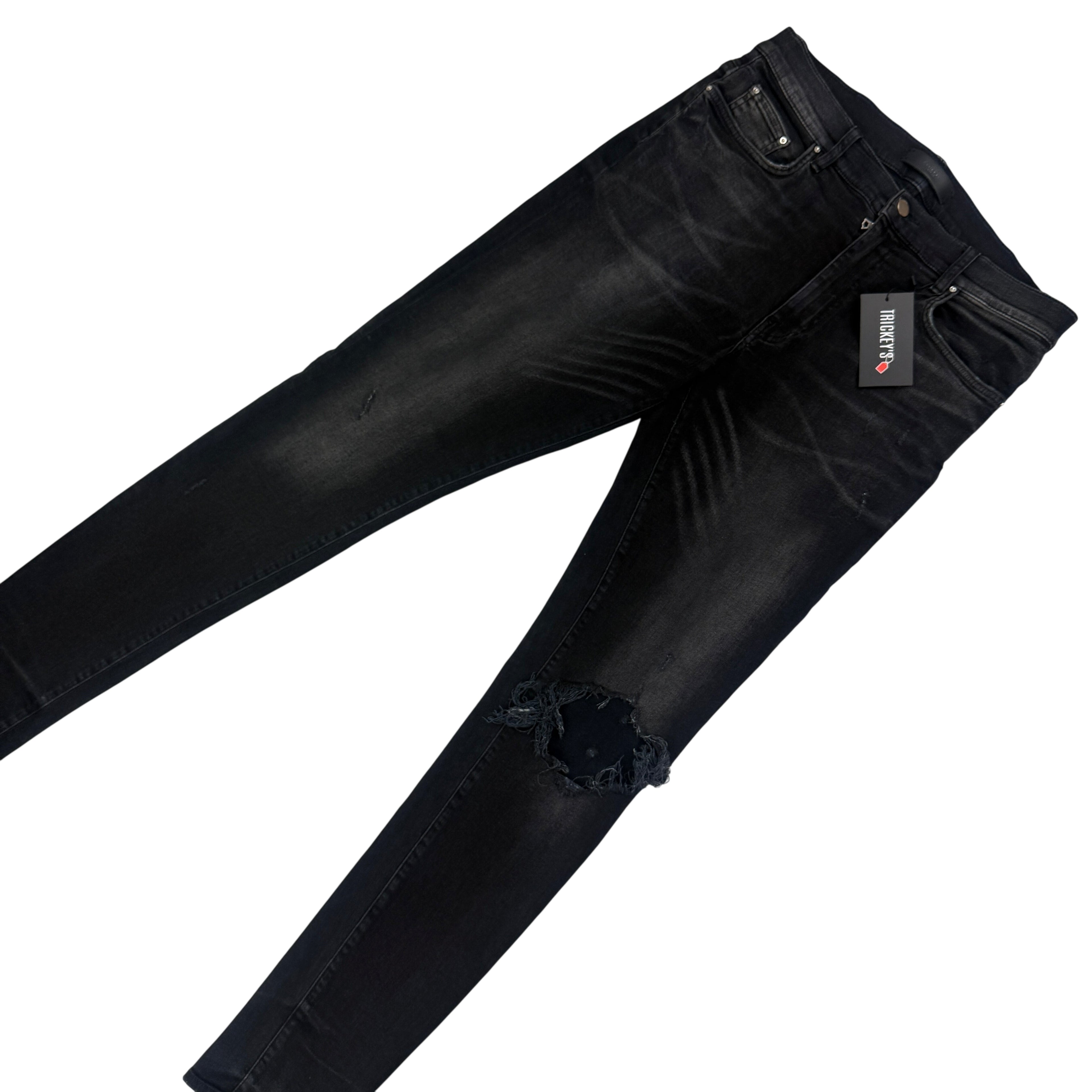 Amiri Men’s Black Ripped Jeans - Uk 33