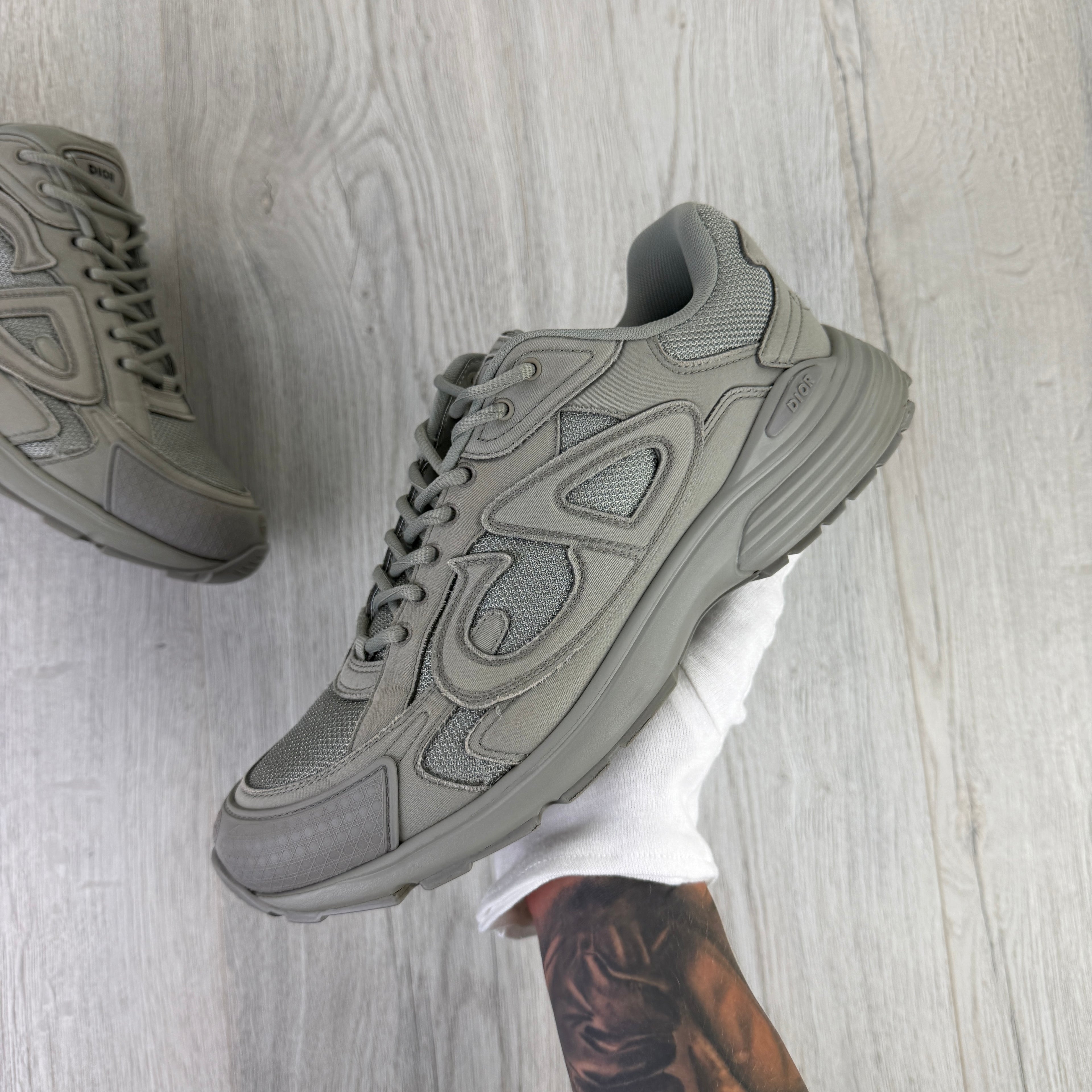 Dior x Stone Island B30 Men’s Khaki Grey Trainers - 43 (Uk 9)