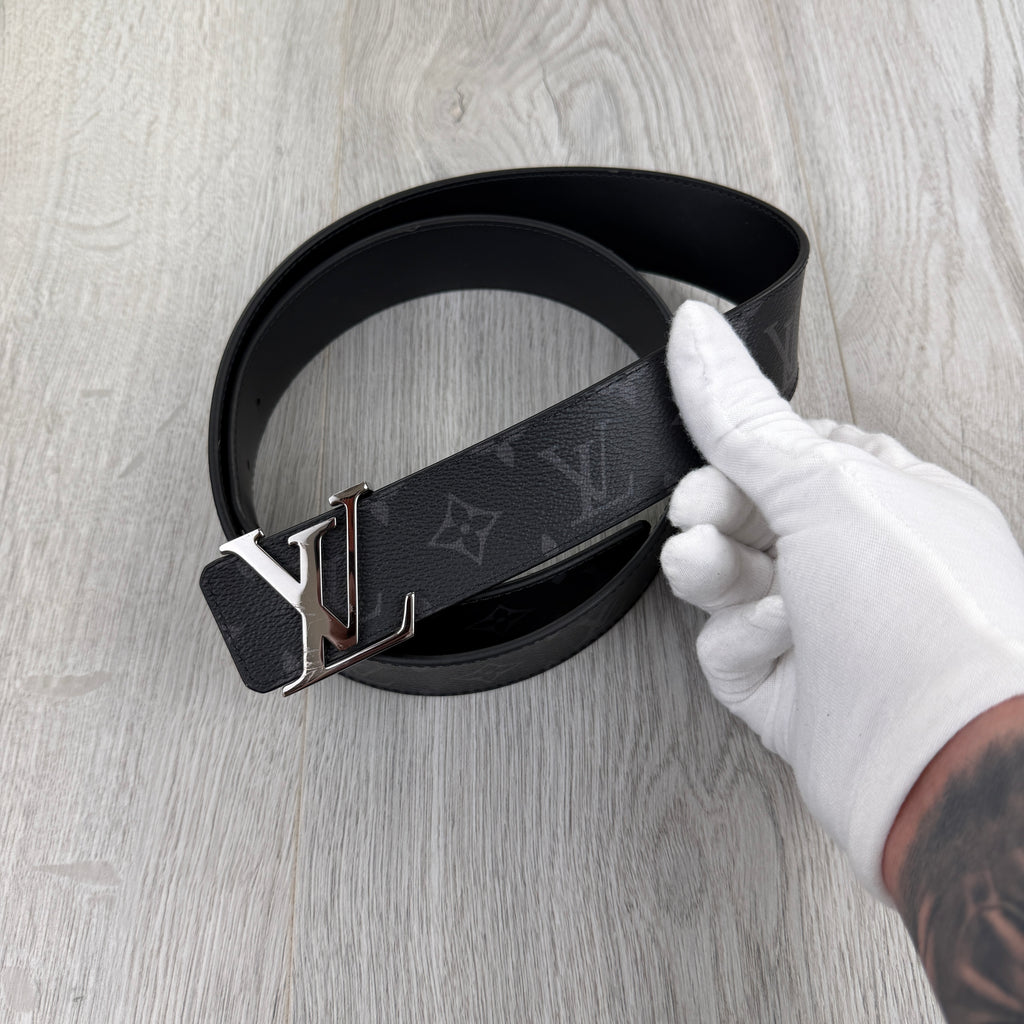 Louis Vuitton Men’s Monogram Original Belt With Silver Buckle - 100 (UK 30-36)