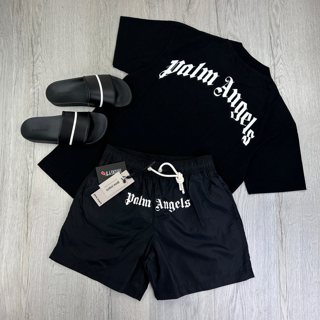 Palm Angels Men’s Black Full Summer Set